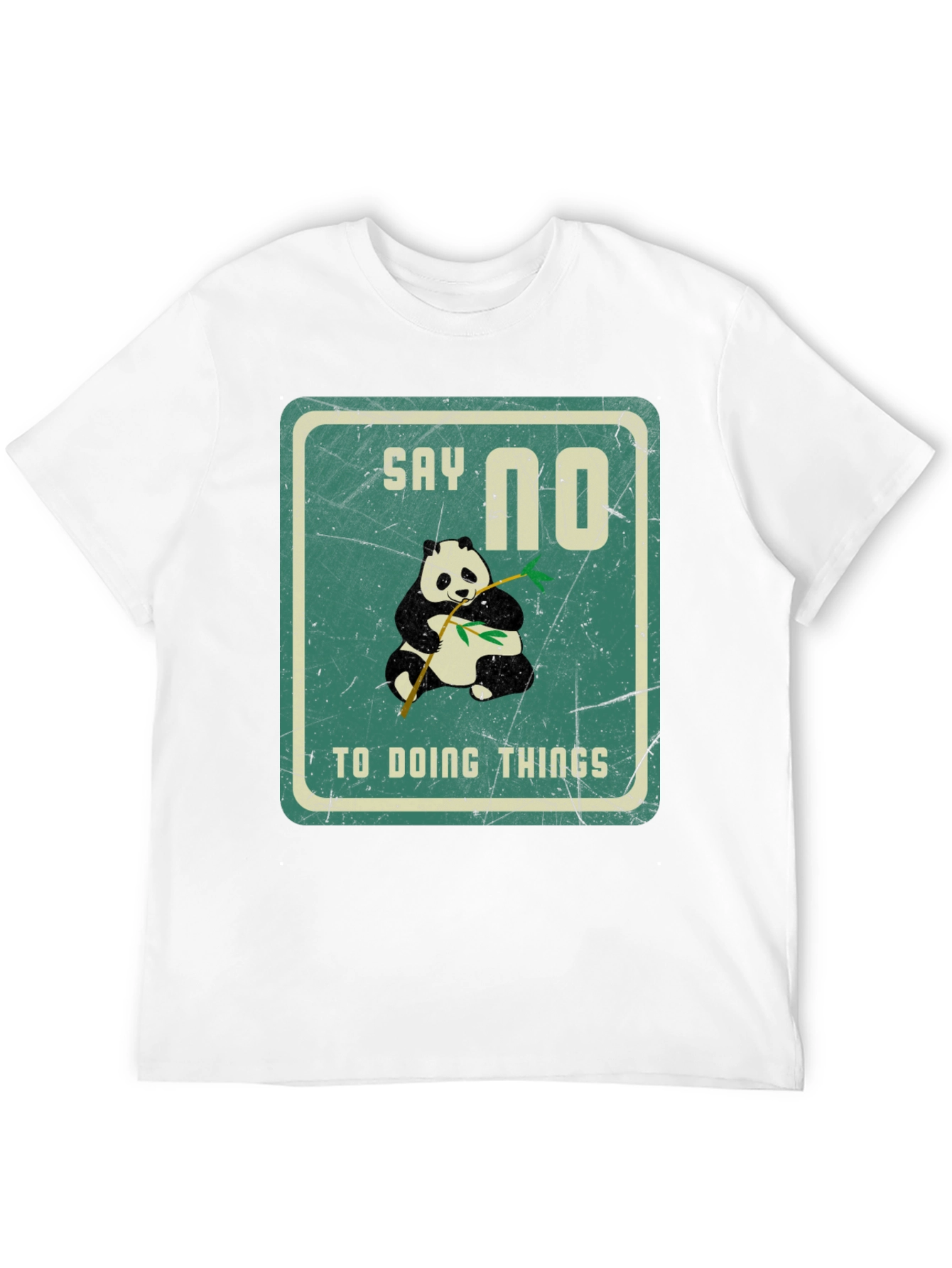 Black Say No To Doing Things T-Shirt view 12