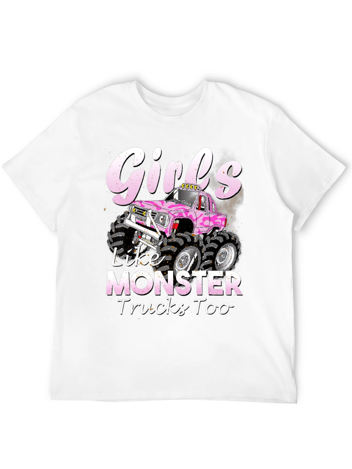 Black Girls Like Monster Trucks Too T-Shirt view 12
