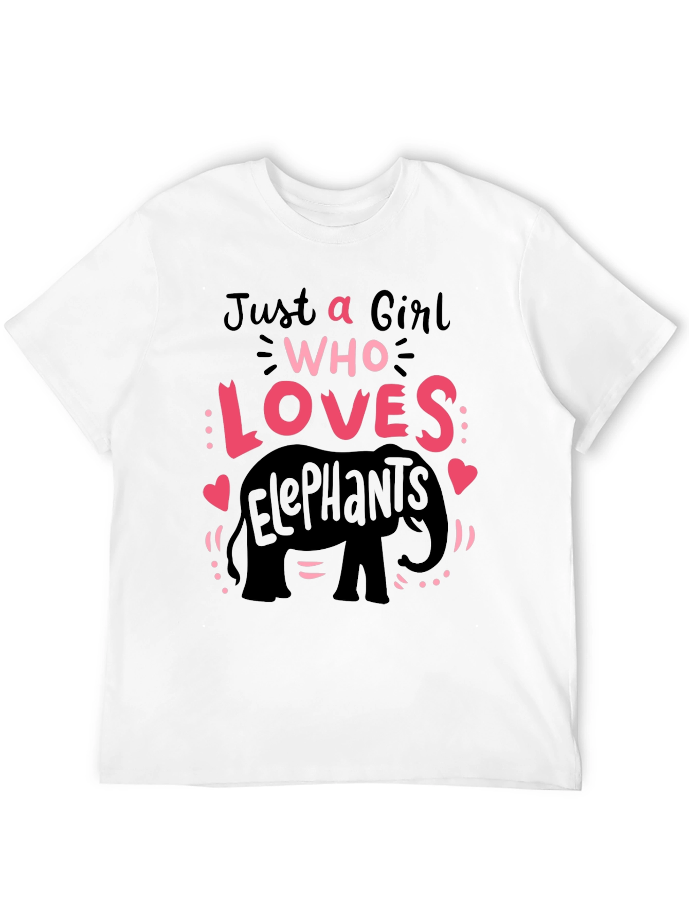 Black Girl Who Loves Elephants T-Shirt Cute Animal Tee view 12