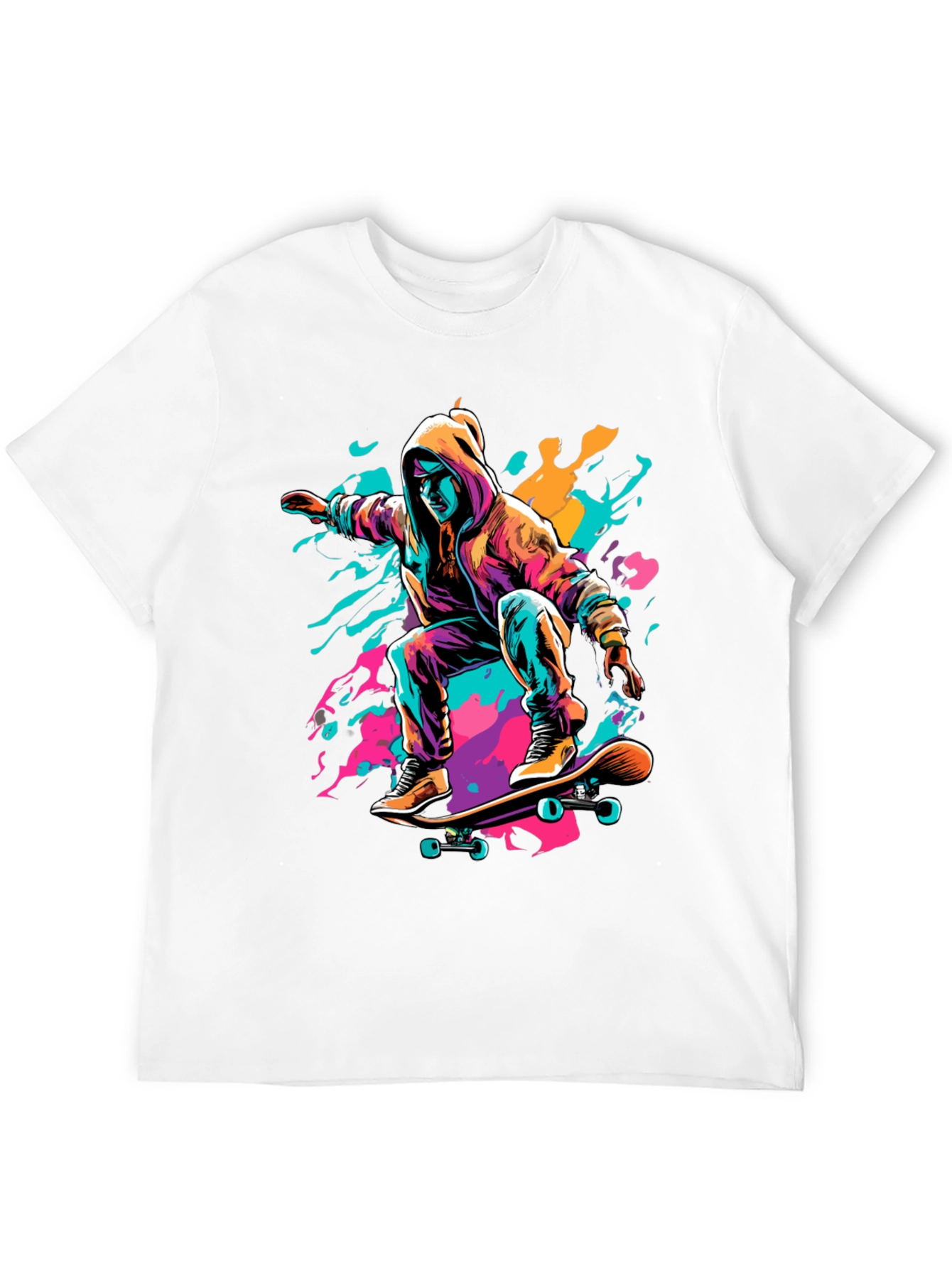 Black Skater Graphic Tee - Cool Urban Style view 12