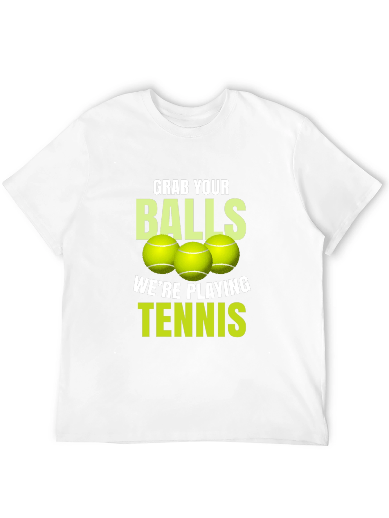 Black Grab Your Balls Tennis T-Shirt view 12