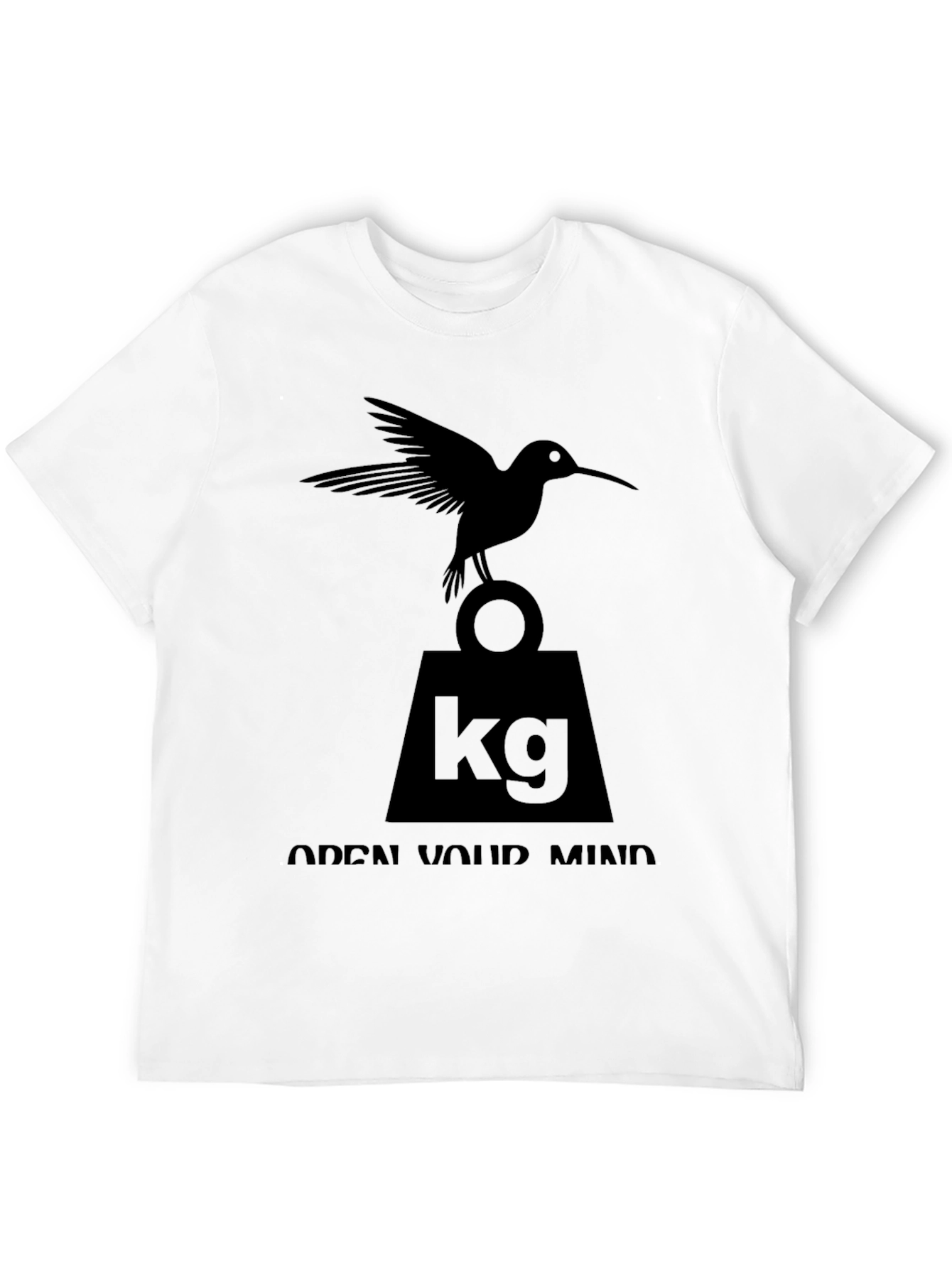 Black Hummingbird 'Open Mind' Graphic T-Shirt view 12