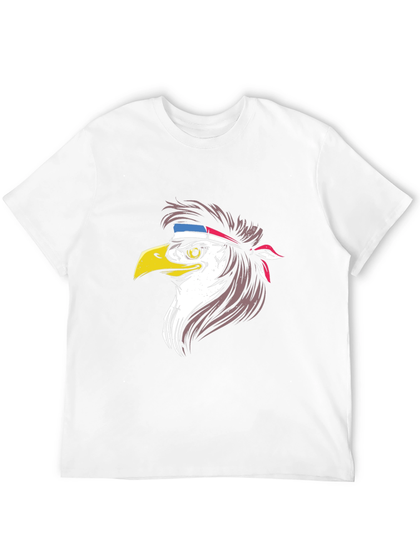 Black Eagle Head Graphic Tee - Patriotic Style view 12