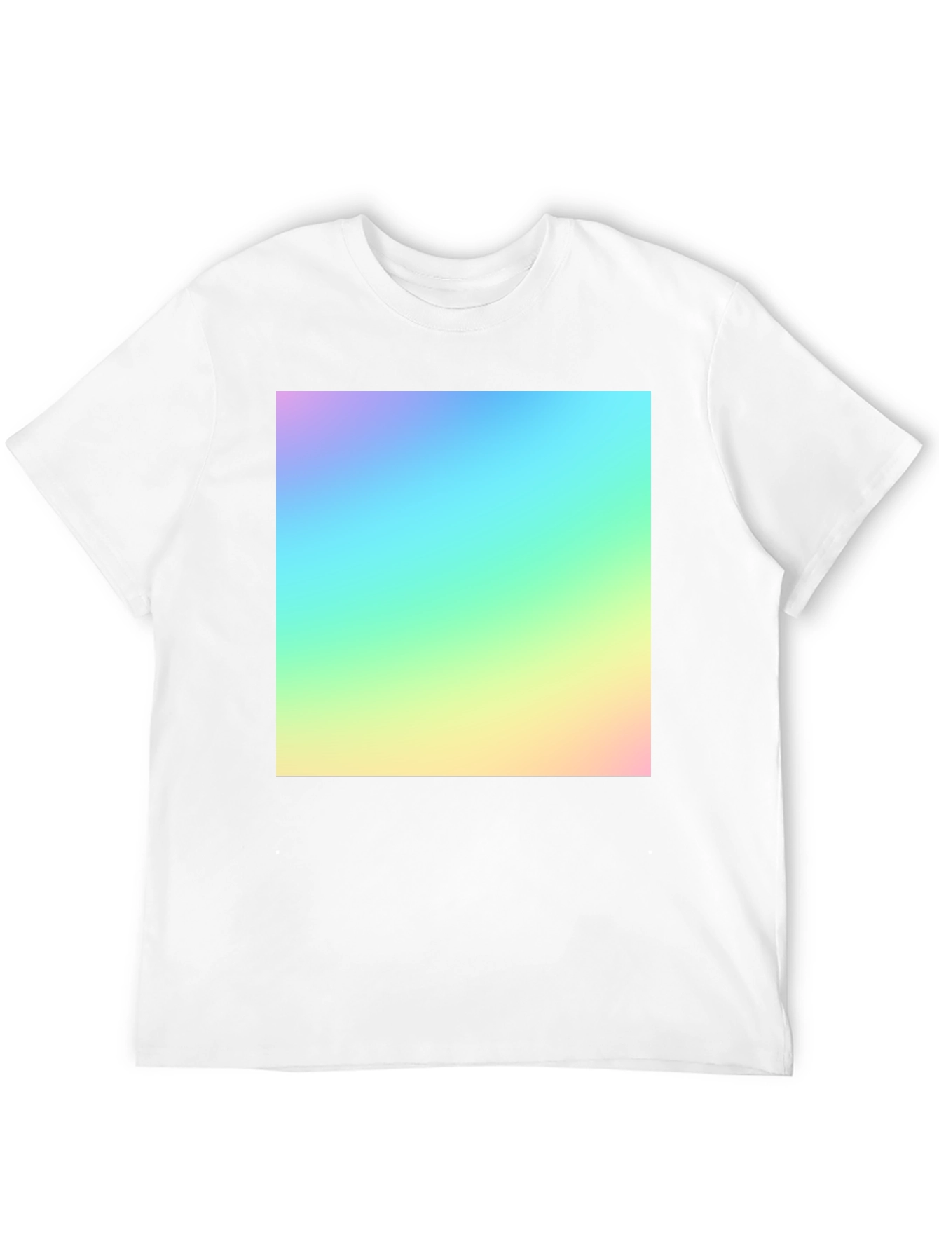 Black Vibrant Gradient Tee - Modern Men's Black T-Shirt view 12