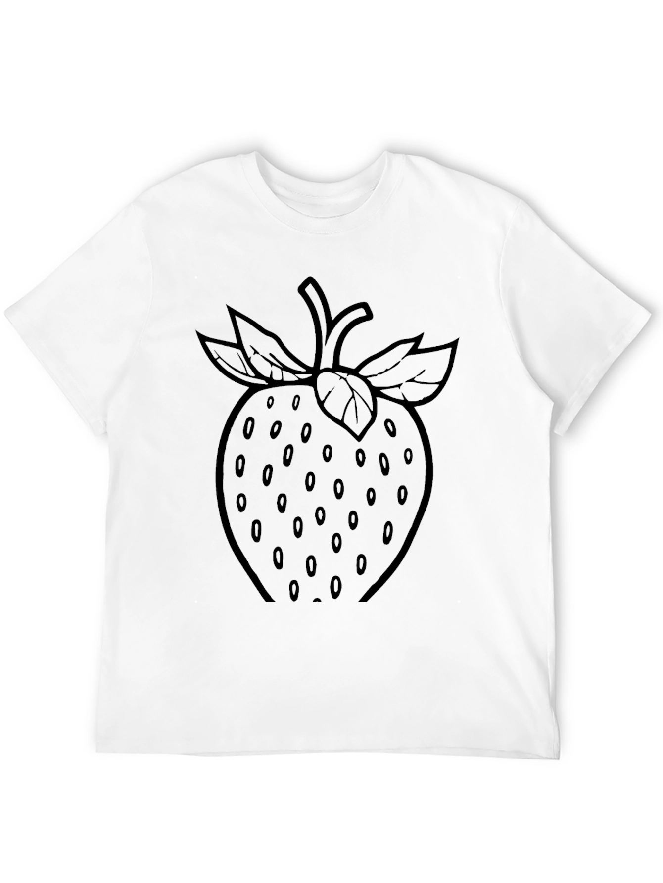 Black Strawberry Graphic Black T-Shirt view 12