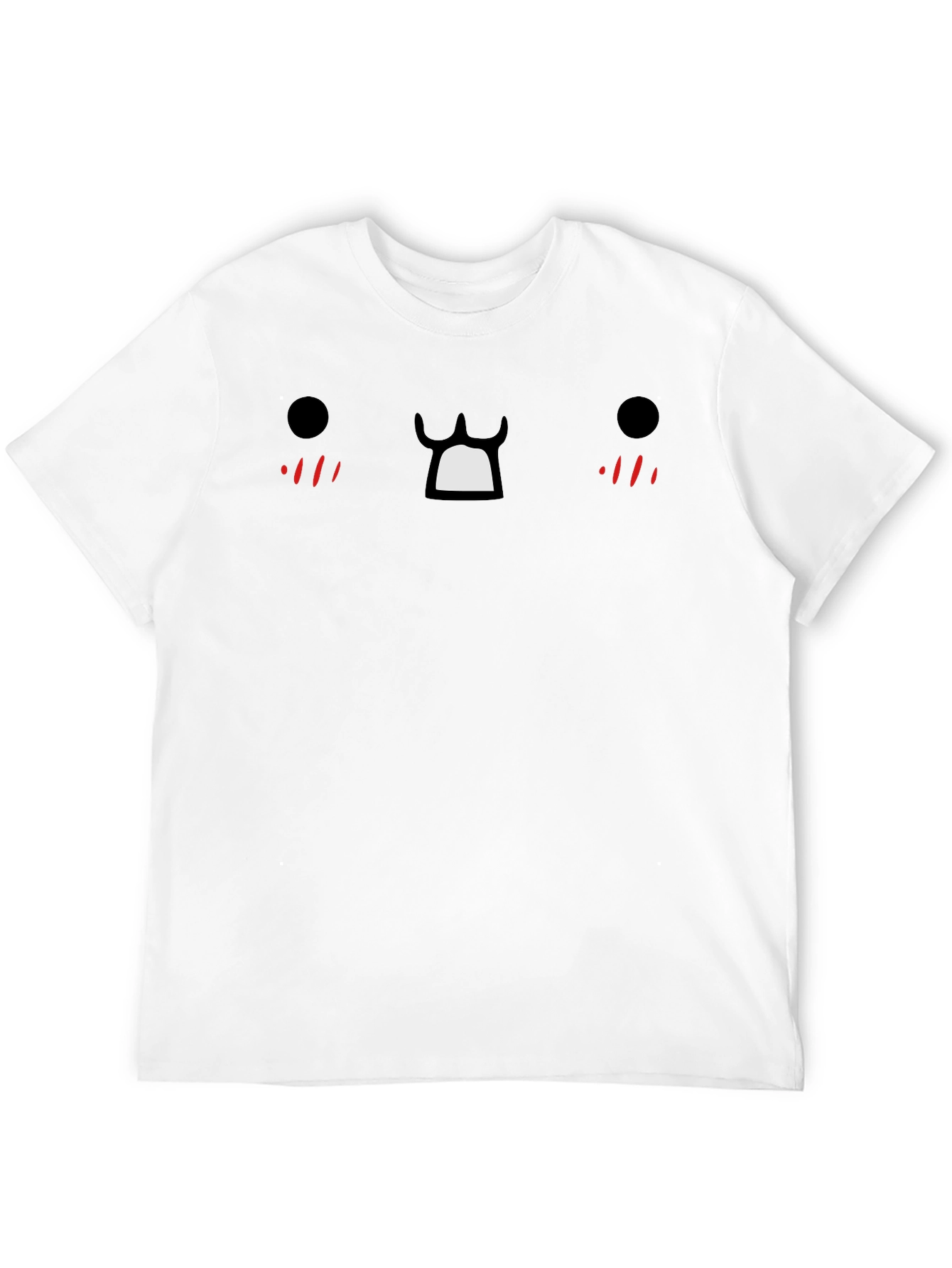 Black Funny Face Graphic Black T-Shirt view 12