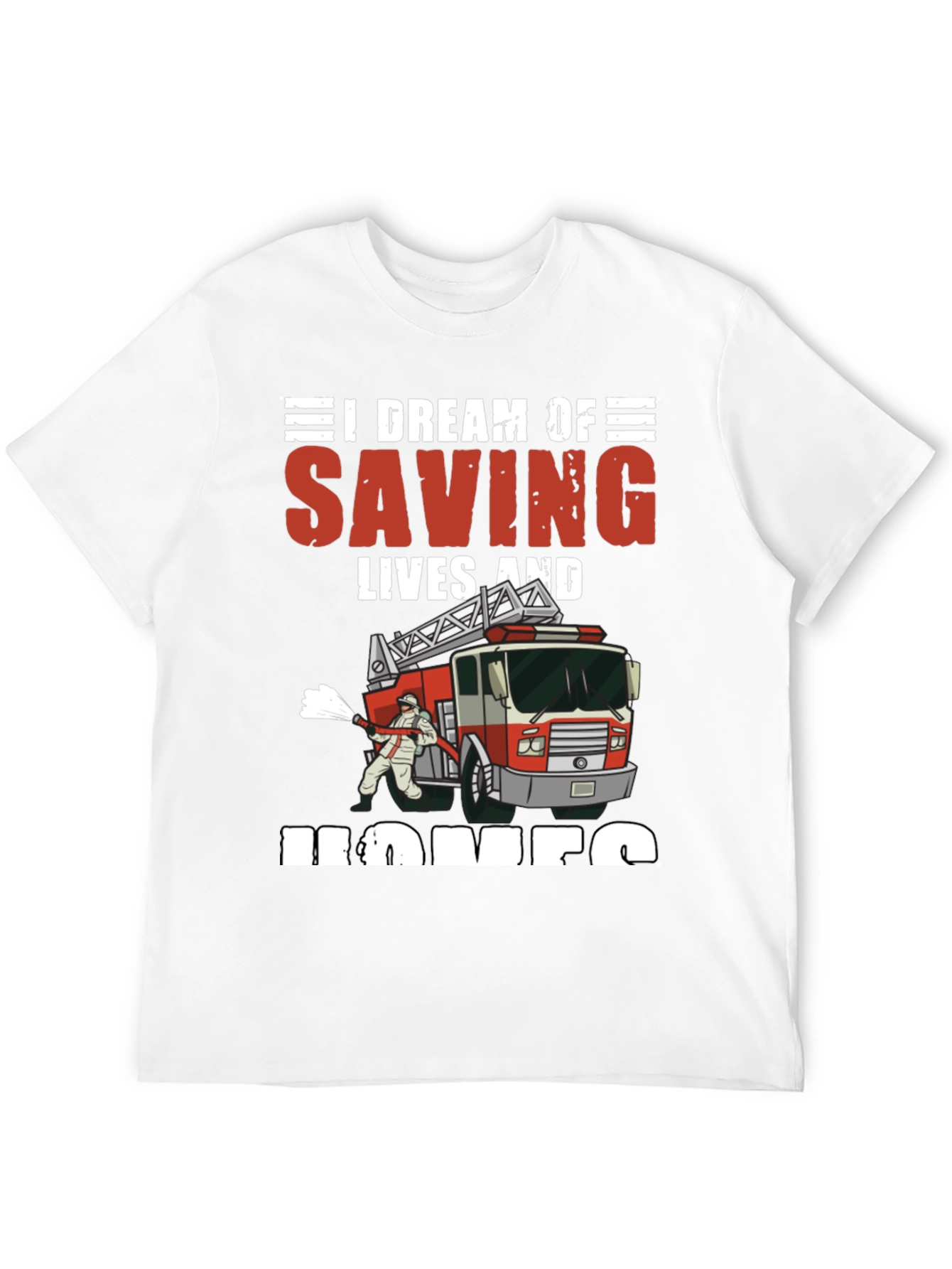 Black Firefighter Dream T-Shirt view 12