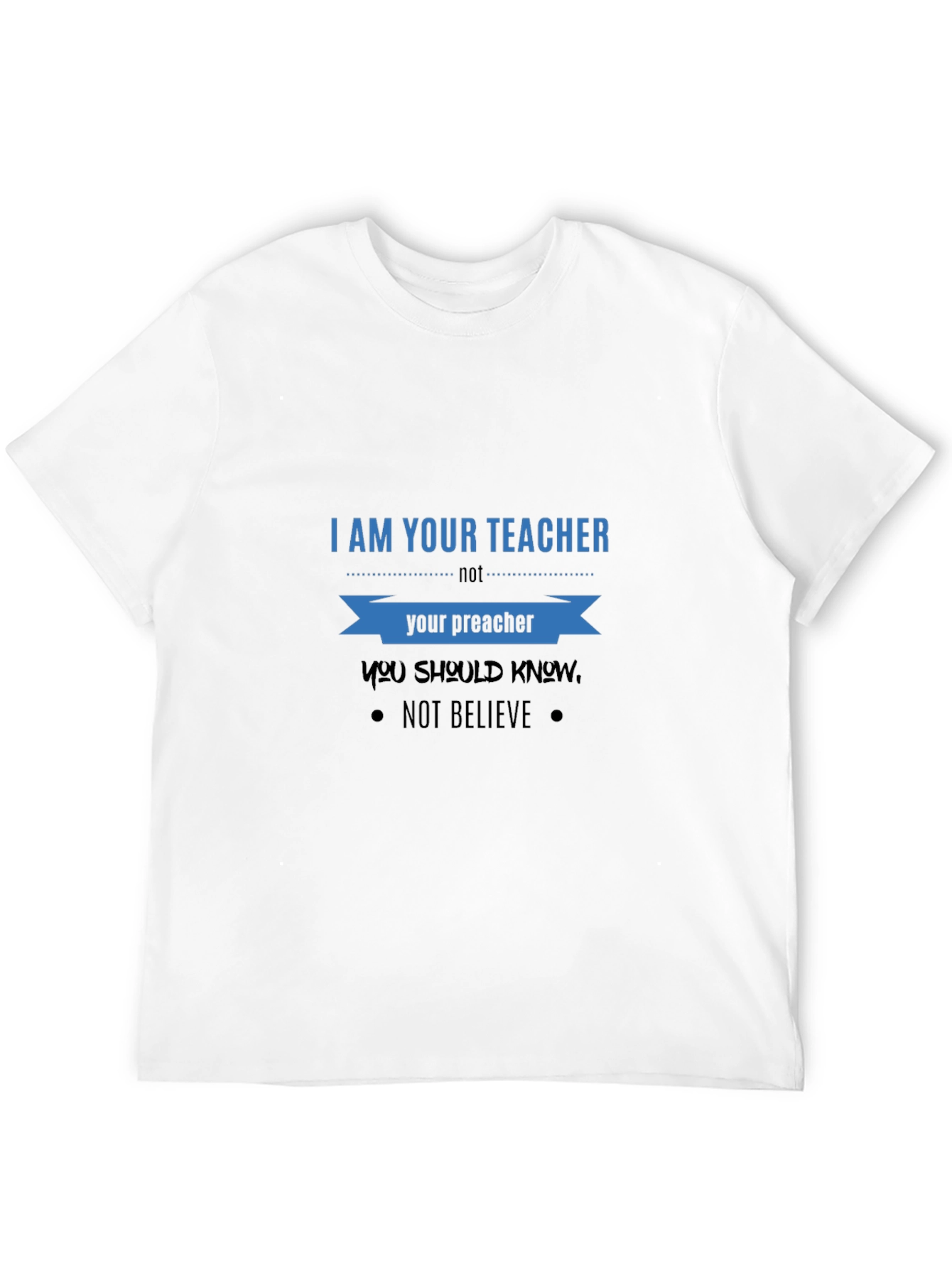 Black Teacher vs. Preacher Graphic Tee - Know, Don't Believe! view 12