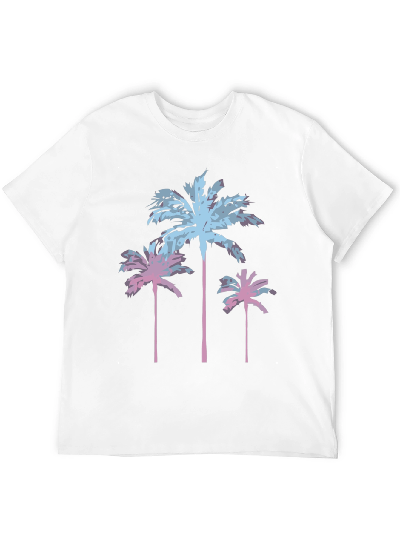 Black Tropical Palm Tree Graphic Tee - Black view 12