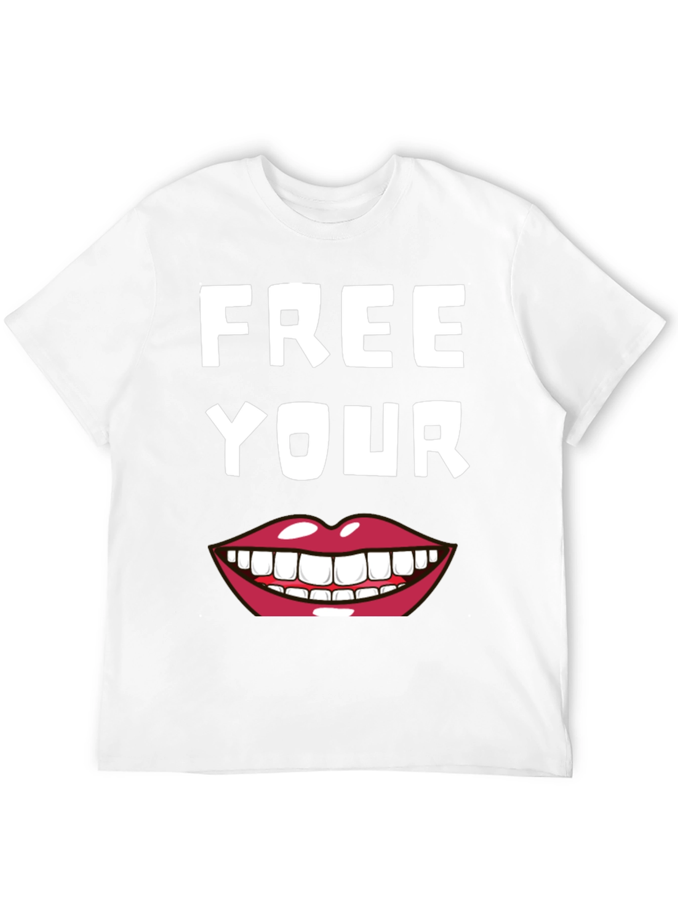 Black Free Your Smile Graphic Tee view 12