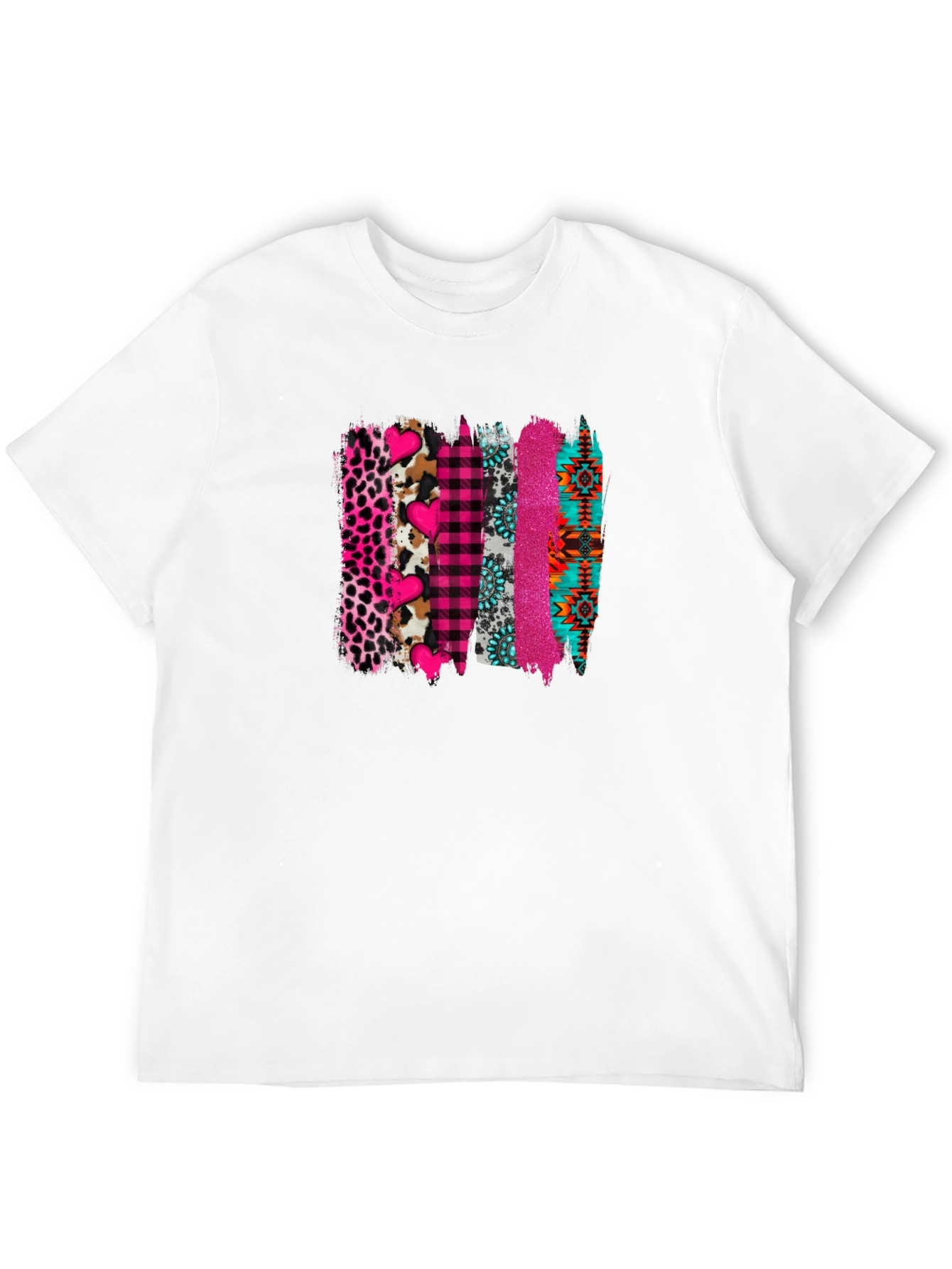 Black Funky Pattern T-Shirt view 12