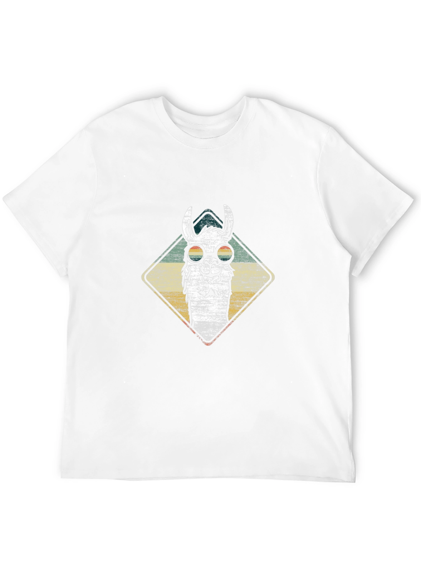 Black Cool Llama Graphic Tee - Stylish Men's Black T-Shirt view 12