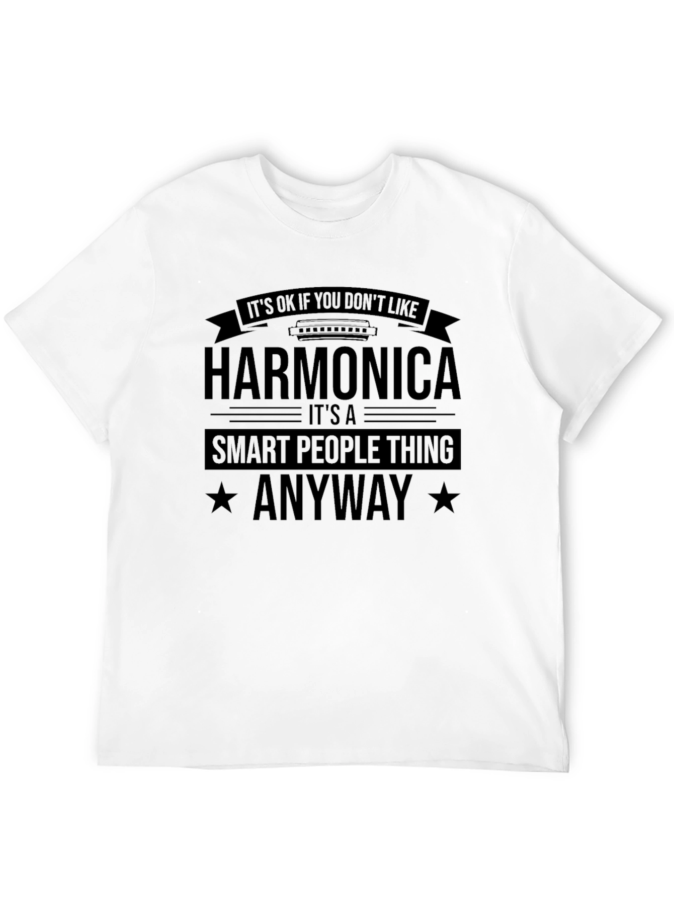 Black Harmonica Smart People Thing T-Shirt  view 12