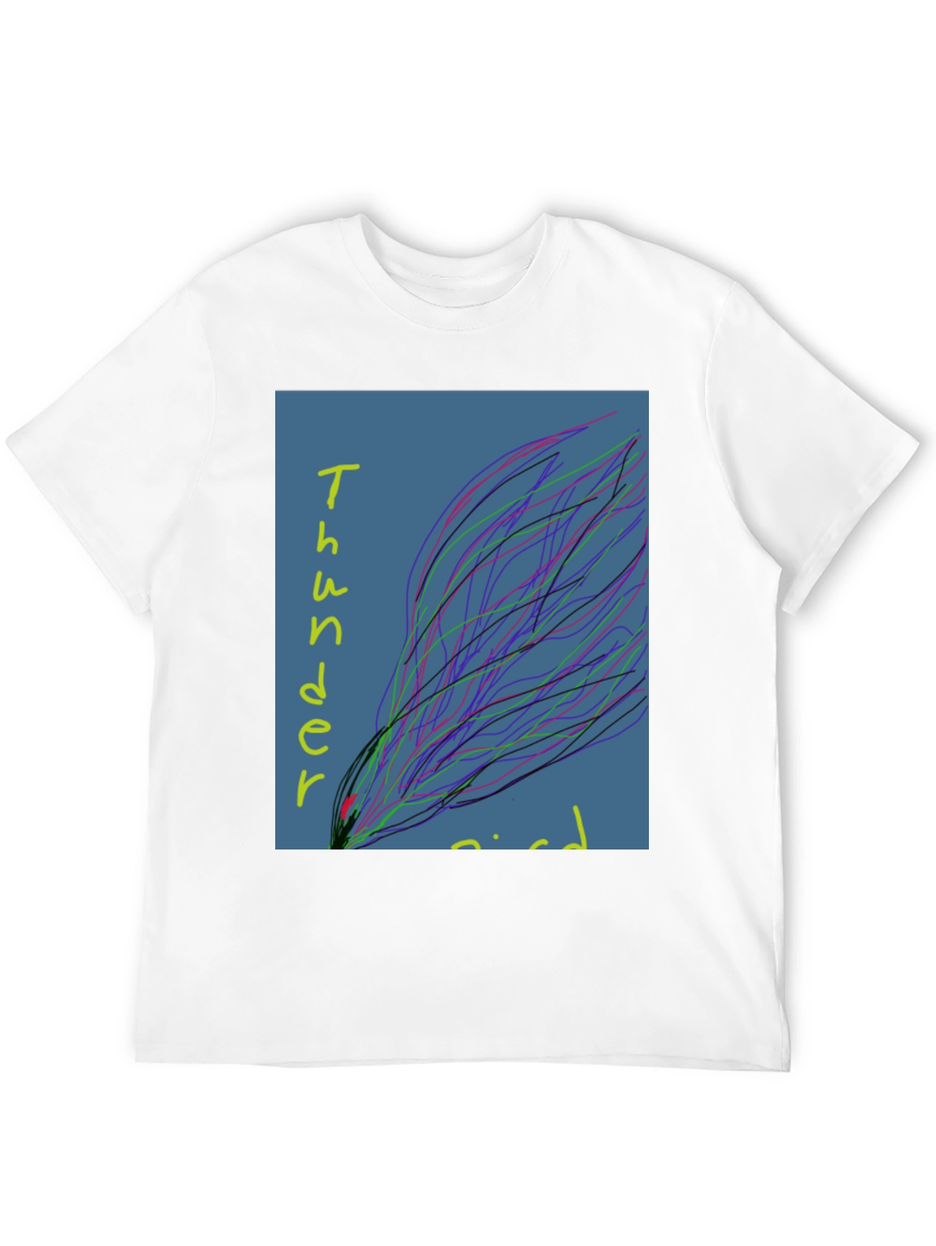 Black Abstract Graphic Print Black T-Shirt view 12