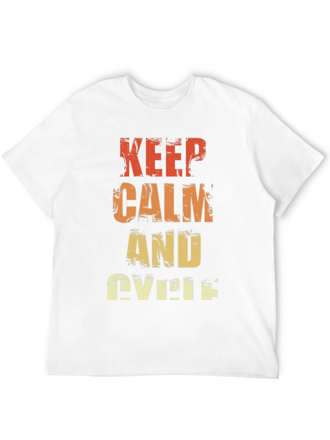 Black Keep Calm and Cycle T-Shirt - Retro Style view 12