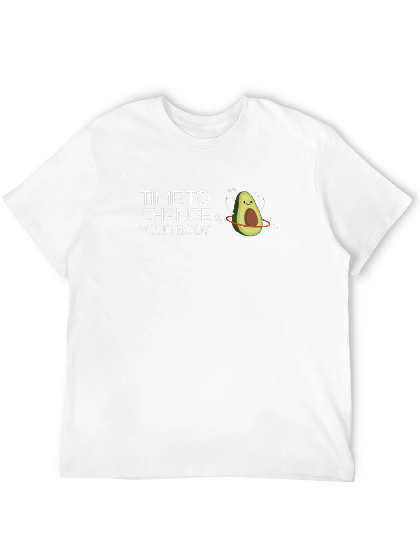Black Funny Avocado Body Transformation T-Shirt view 12