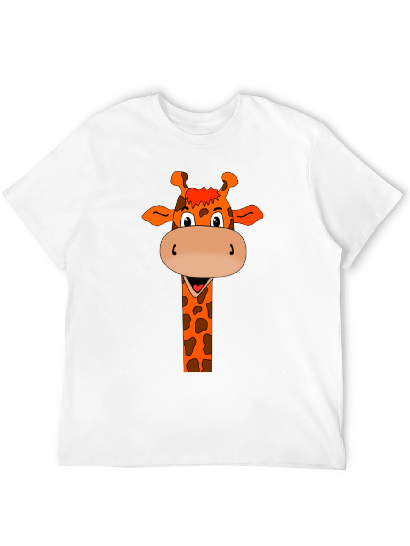 Black Giraffe Graphic Tee - Men's Black T-Shirt view 12