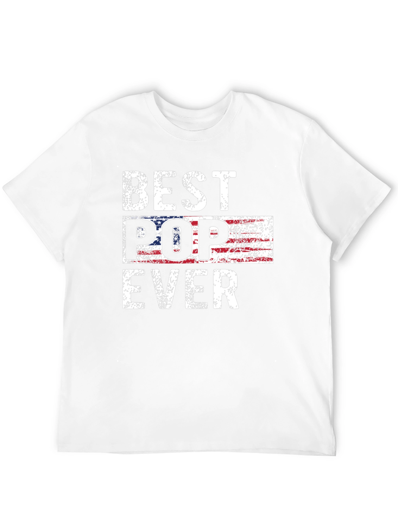 Black Best Pop Ever American Flag Graphic T-Shirt view 12