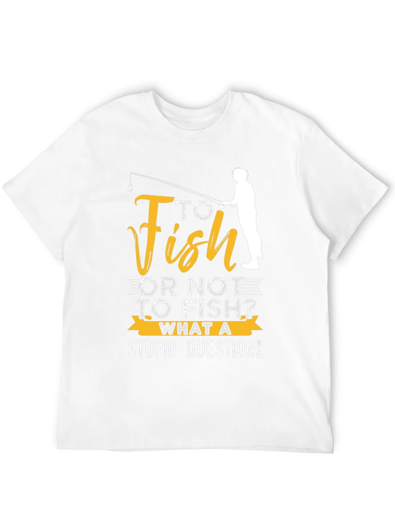 Black Funny Fishing T-Shirt: "To Fish or Not to Fish?" view 12