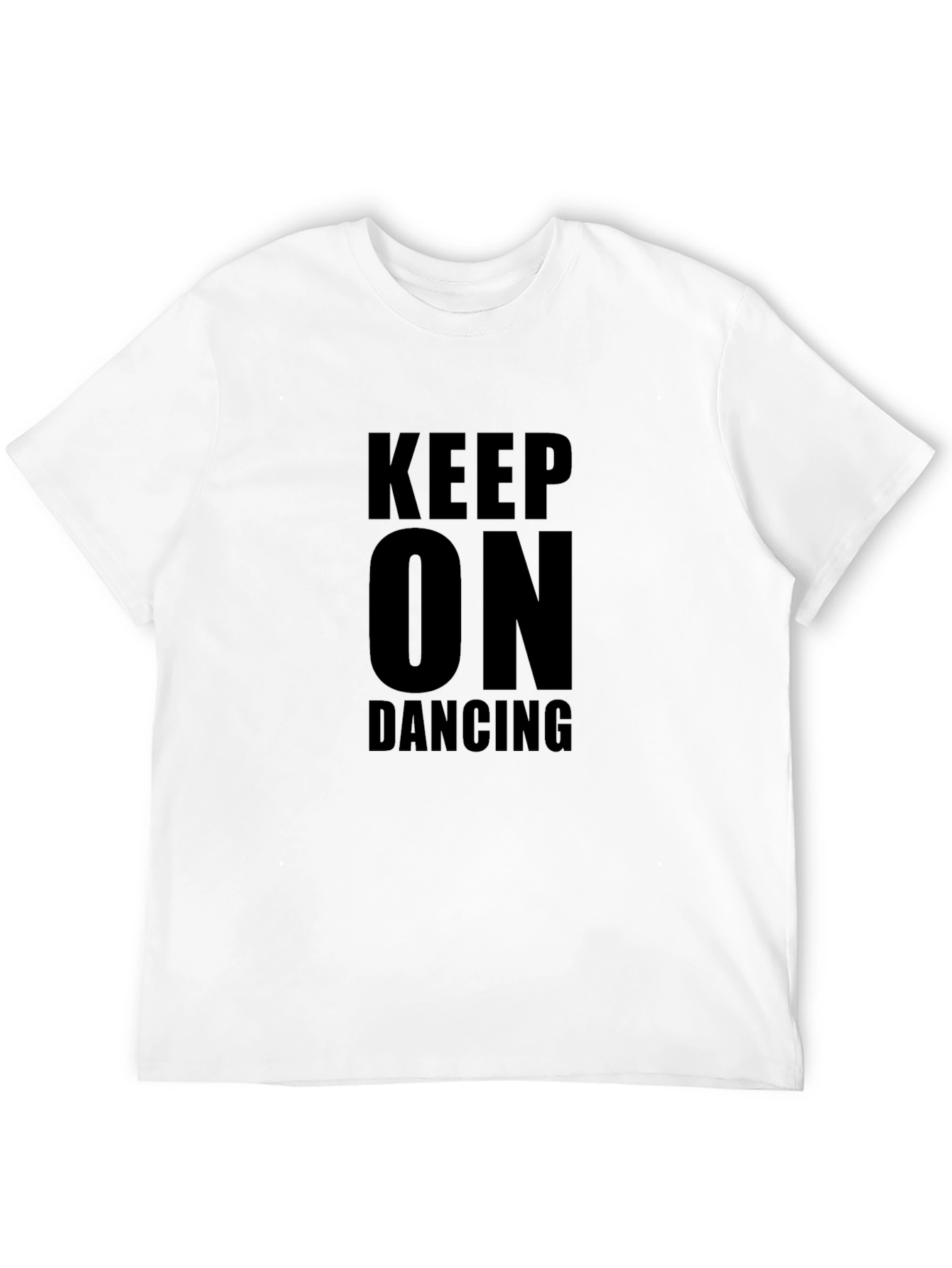 Black Keep On Dancing Black T-Shirt - Graphic Print view 12