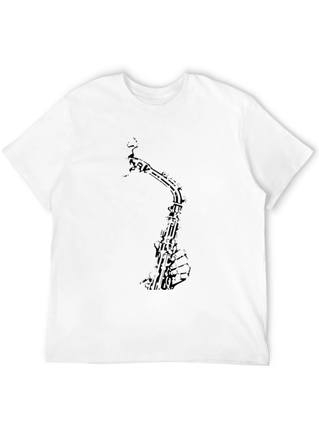 Black Saxophone Graphic T-Shirt - Music Lover Tee view 12