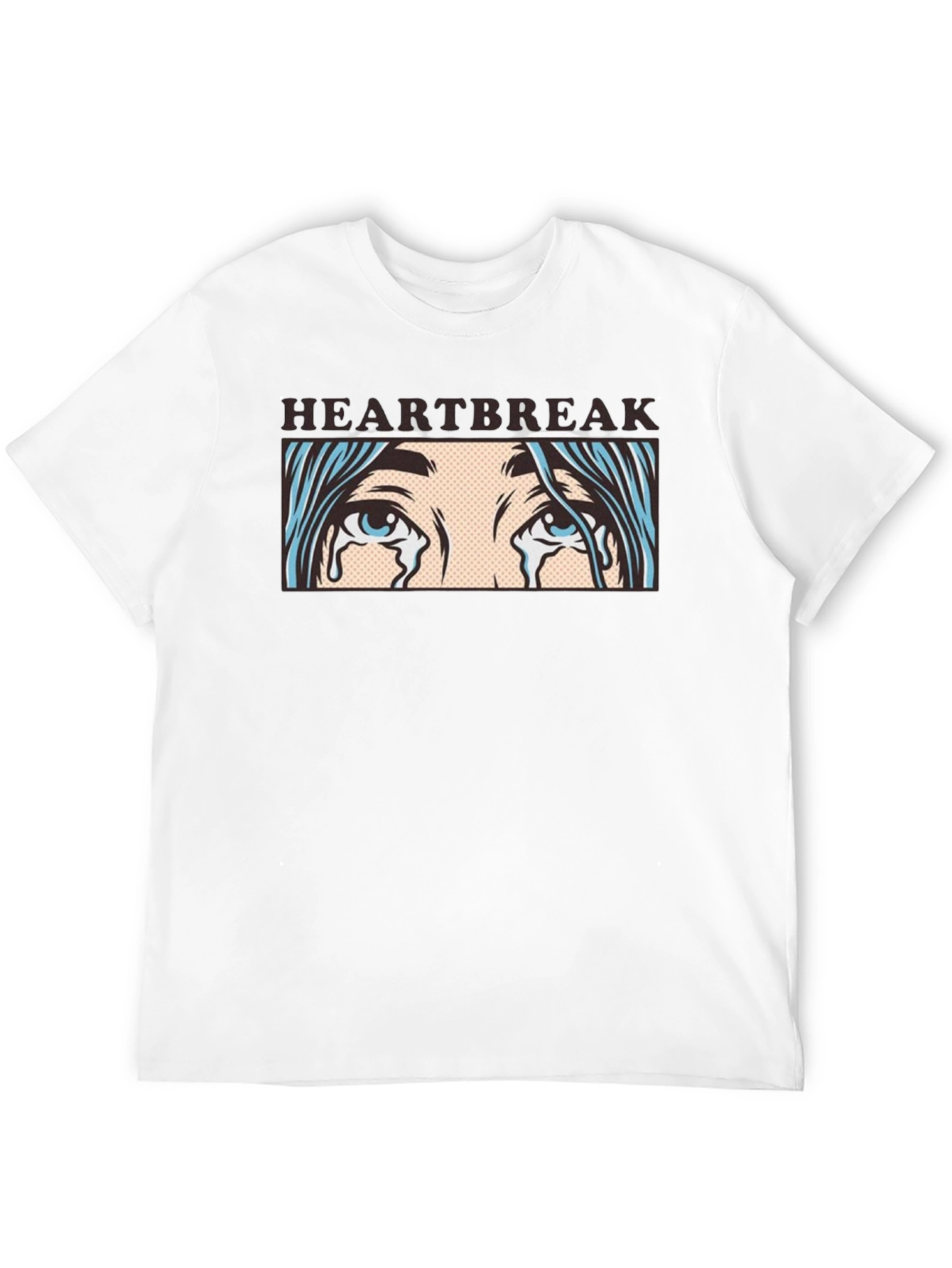 Black Heartbreak Graphic T-Shirt - Unisex Black Tee view 12