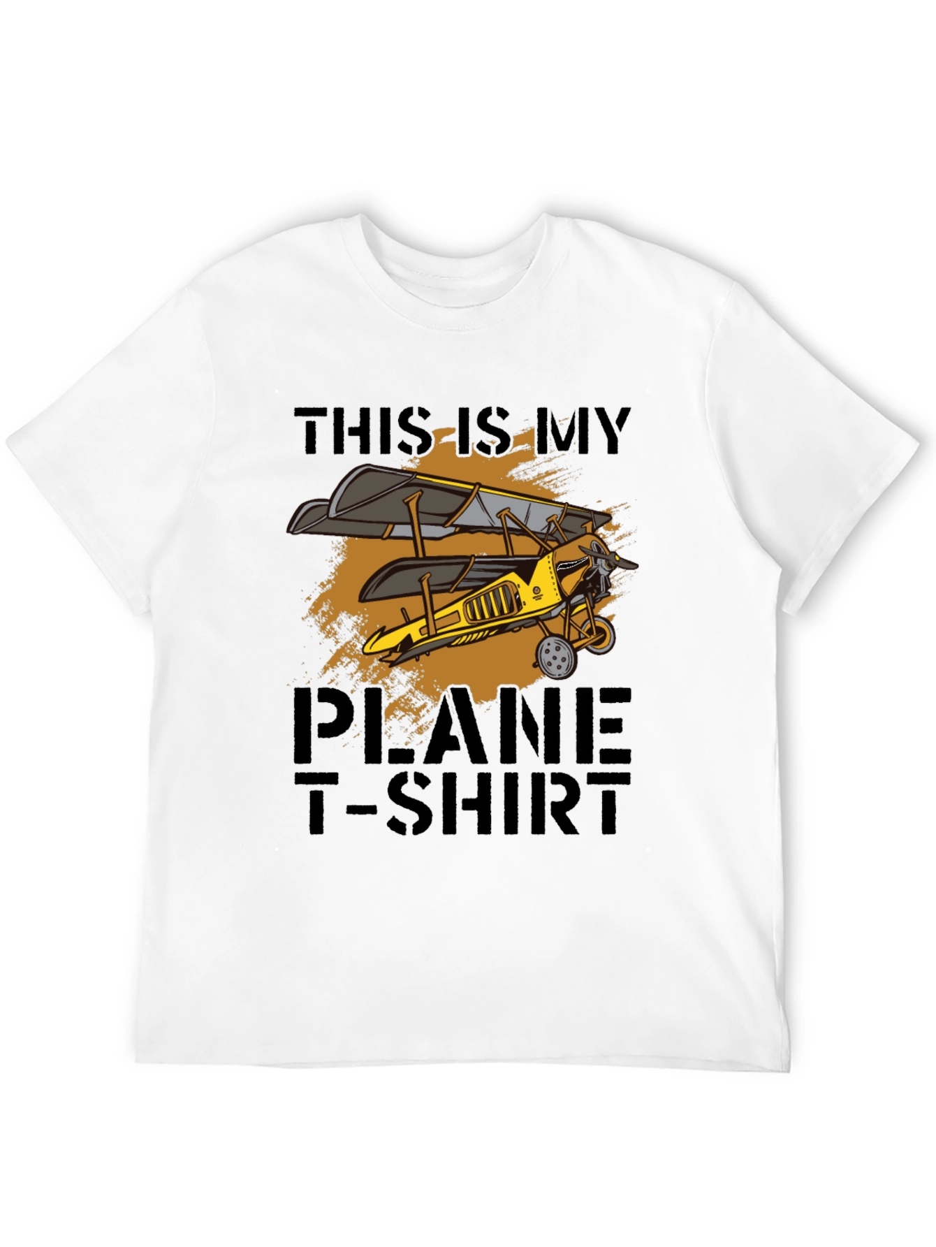 Black Vintage Biplane T-Shirt - Airplane Lover Gift view 12