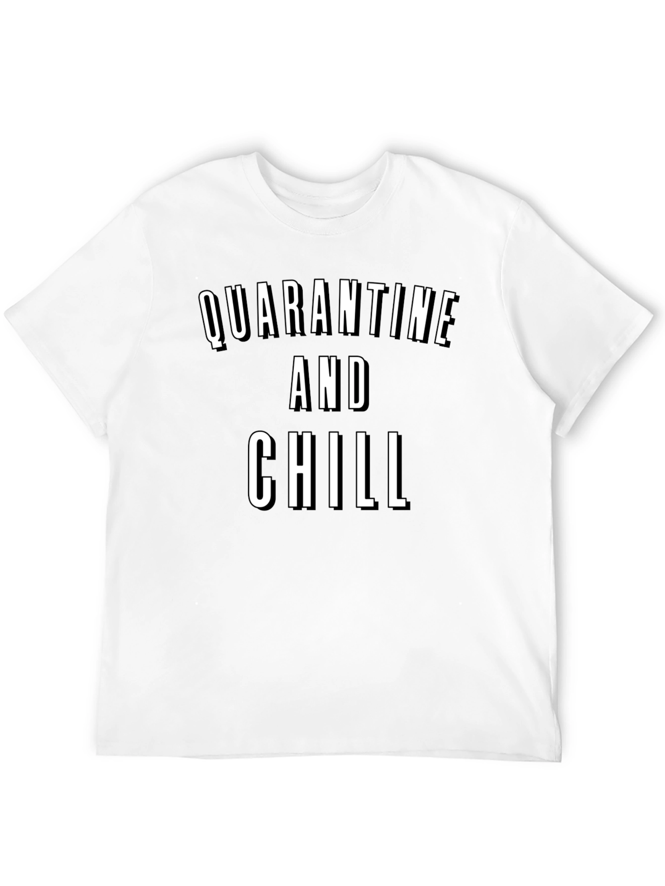Black Quarantine and Chill Graphic T-Shirt view 12