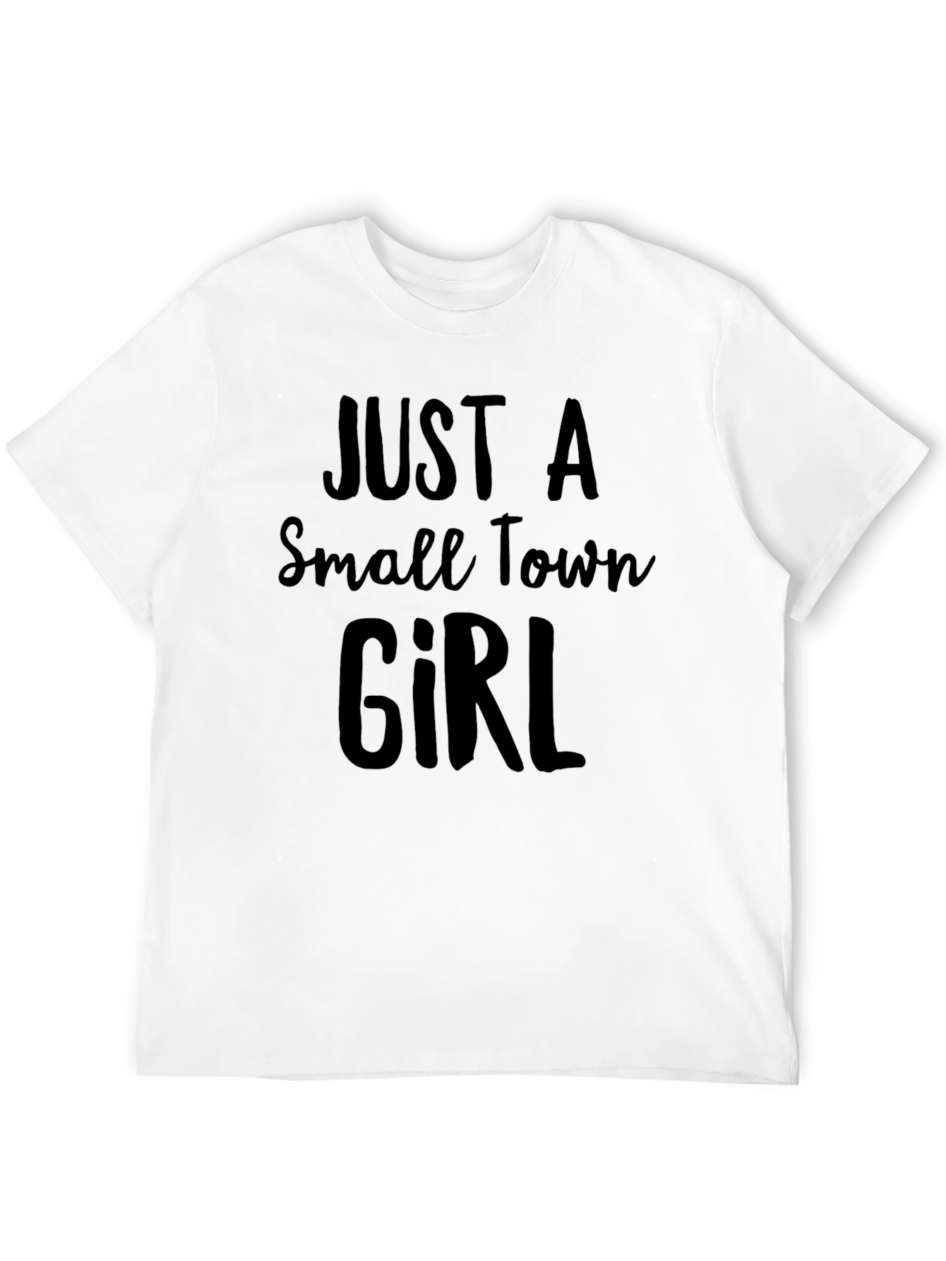 Black Just a Small Town Girl Tee - Classic Black T-Shirt view 12