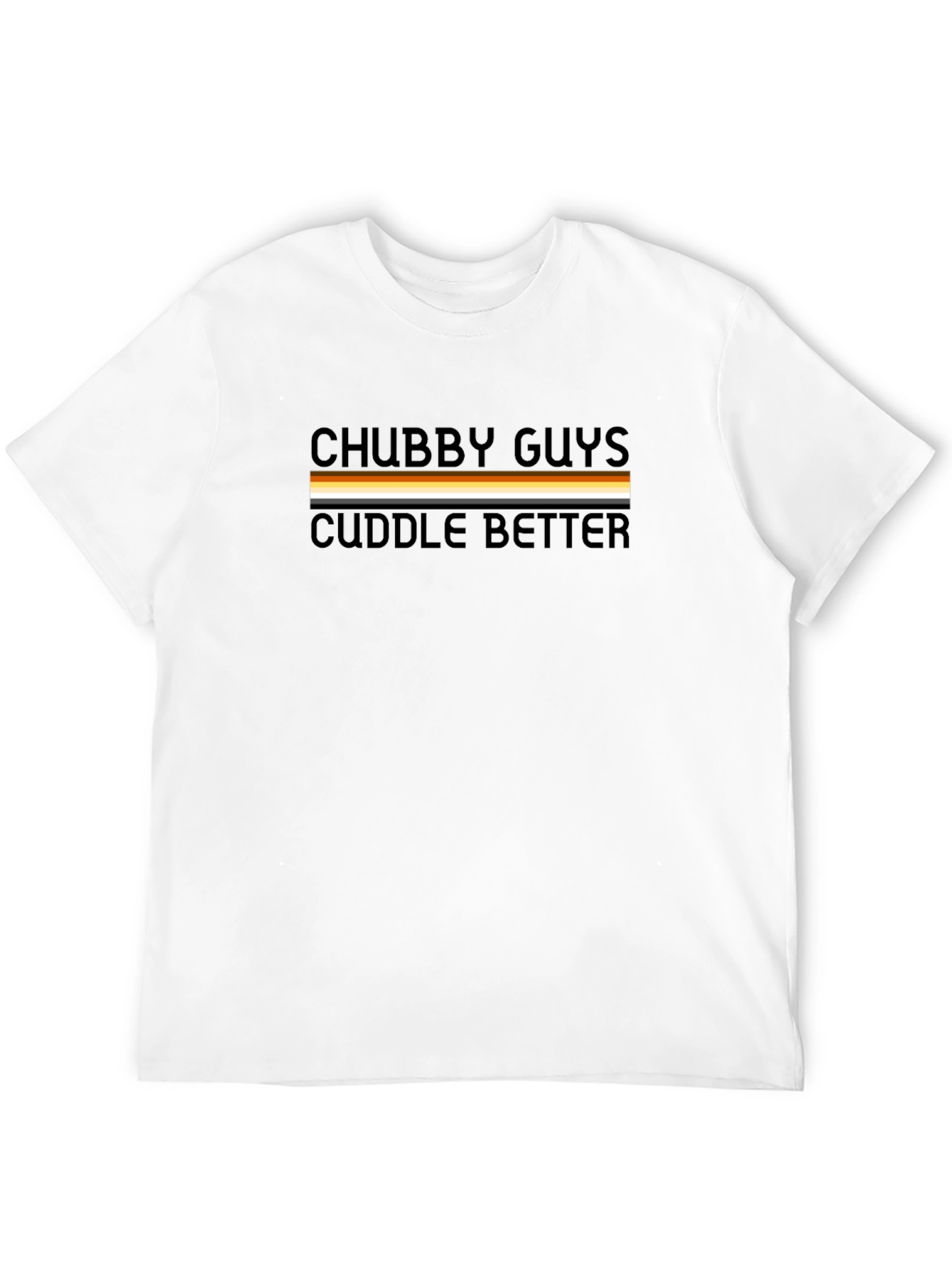 Black Chubby Guys Cuddle Better Graphic Tee - Black T-Shirt view 12