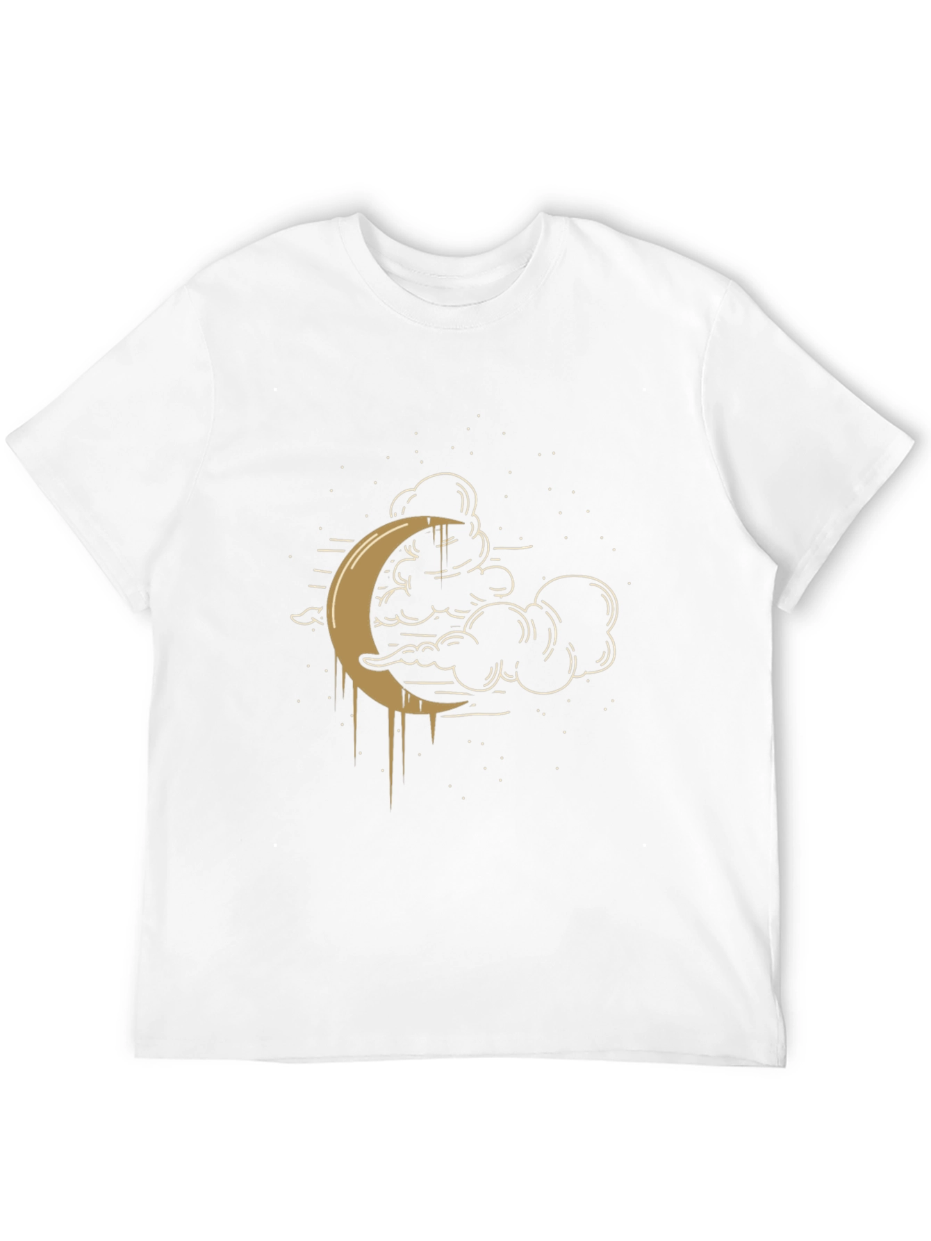 Black Celestial Crescent Moon Graphic Tee - Black view 12