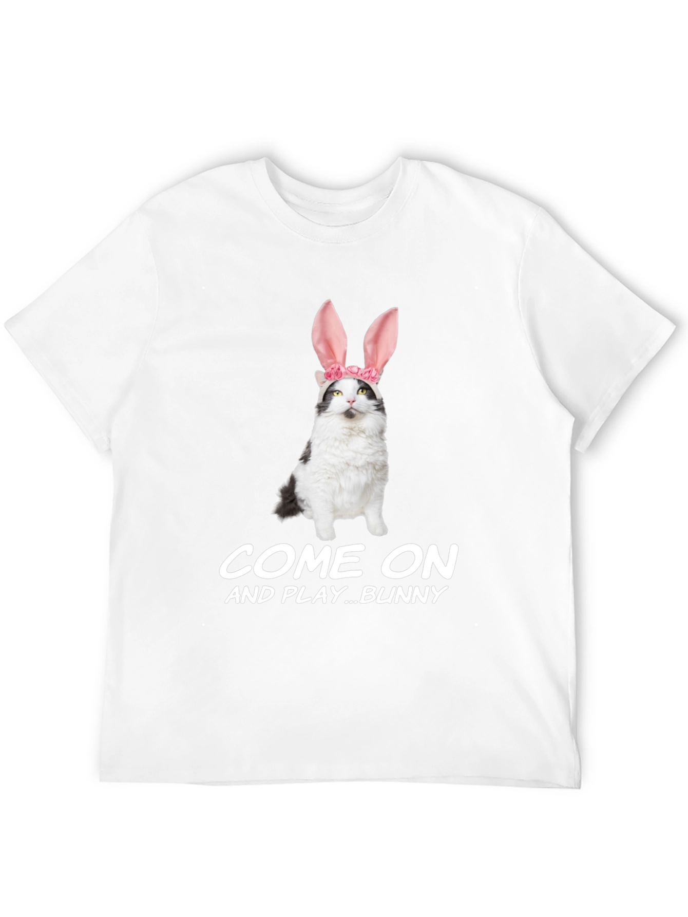 Black Come On Bunny T-Shirt view 12