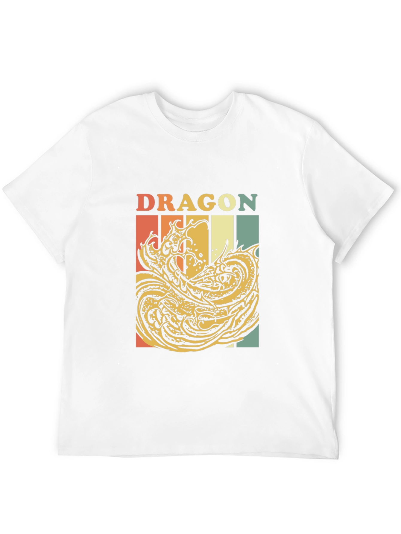 Black Retro Dragon Graphic T-Shirt - Vintage Style Tee view 12