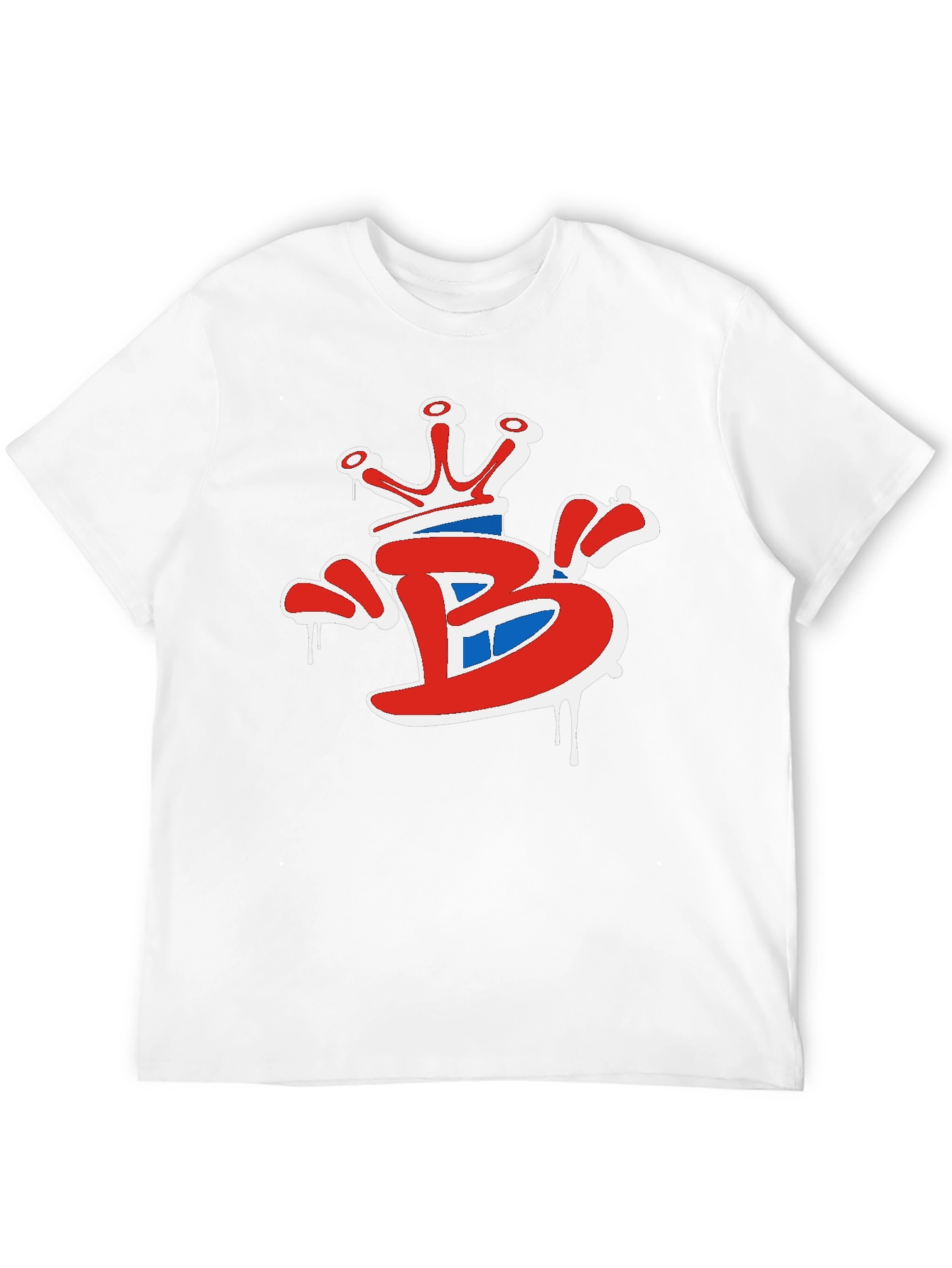 Black Crown 'B' Graphic Tee - Stylish Black Cotton T-Shirt view 12