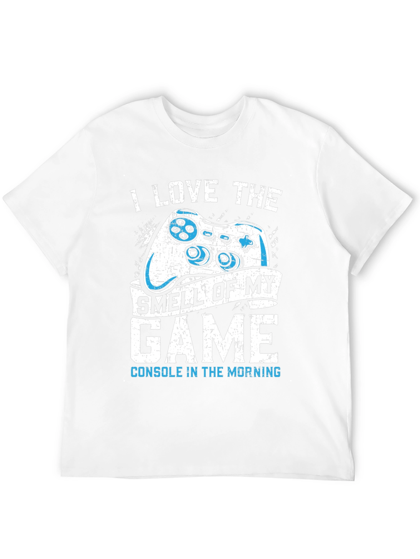 Black I Love the Smell of My Game Console T-Shirt view 12