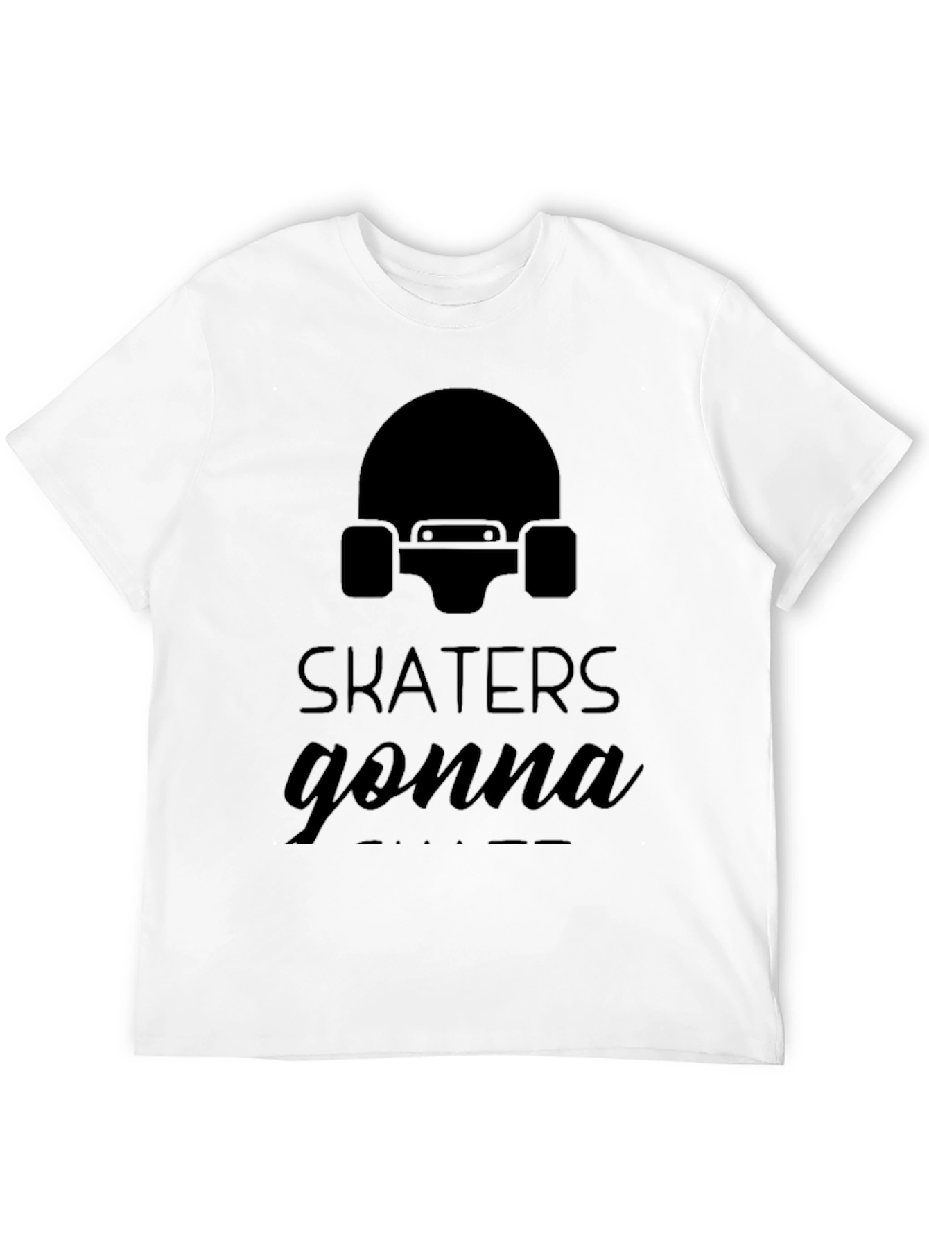 Black Skaters Gonna Skate Graphic T-Shirt - Black view 12