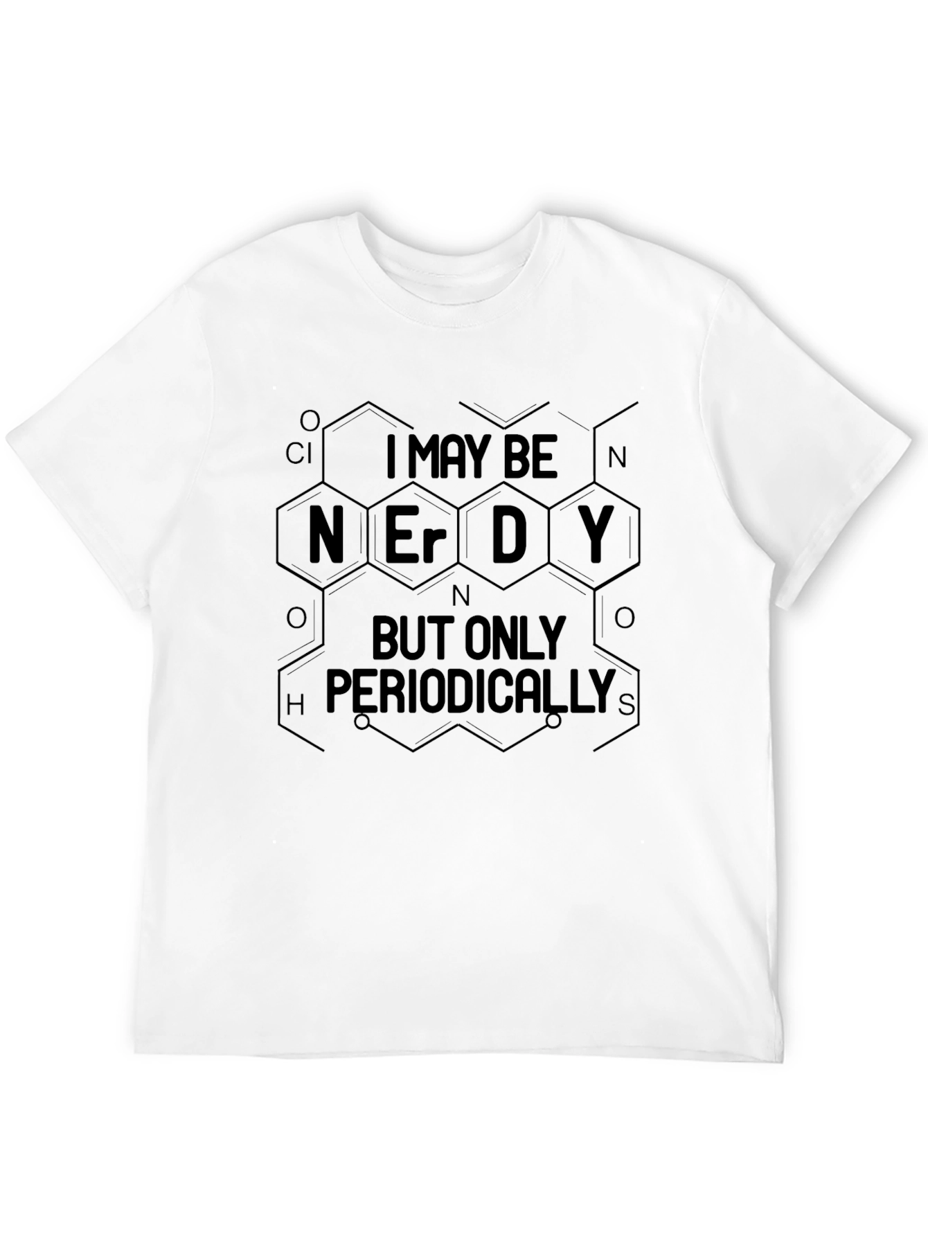Nerdy Periodically Men's Black T-Shirt - 12