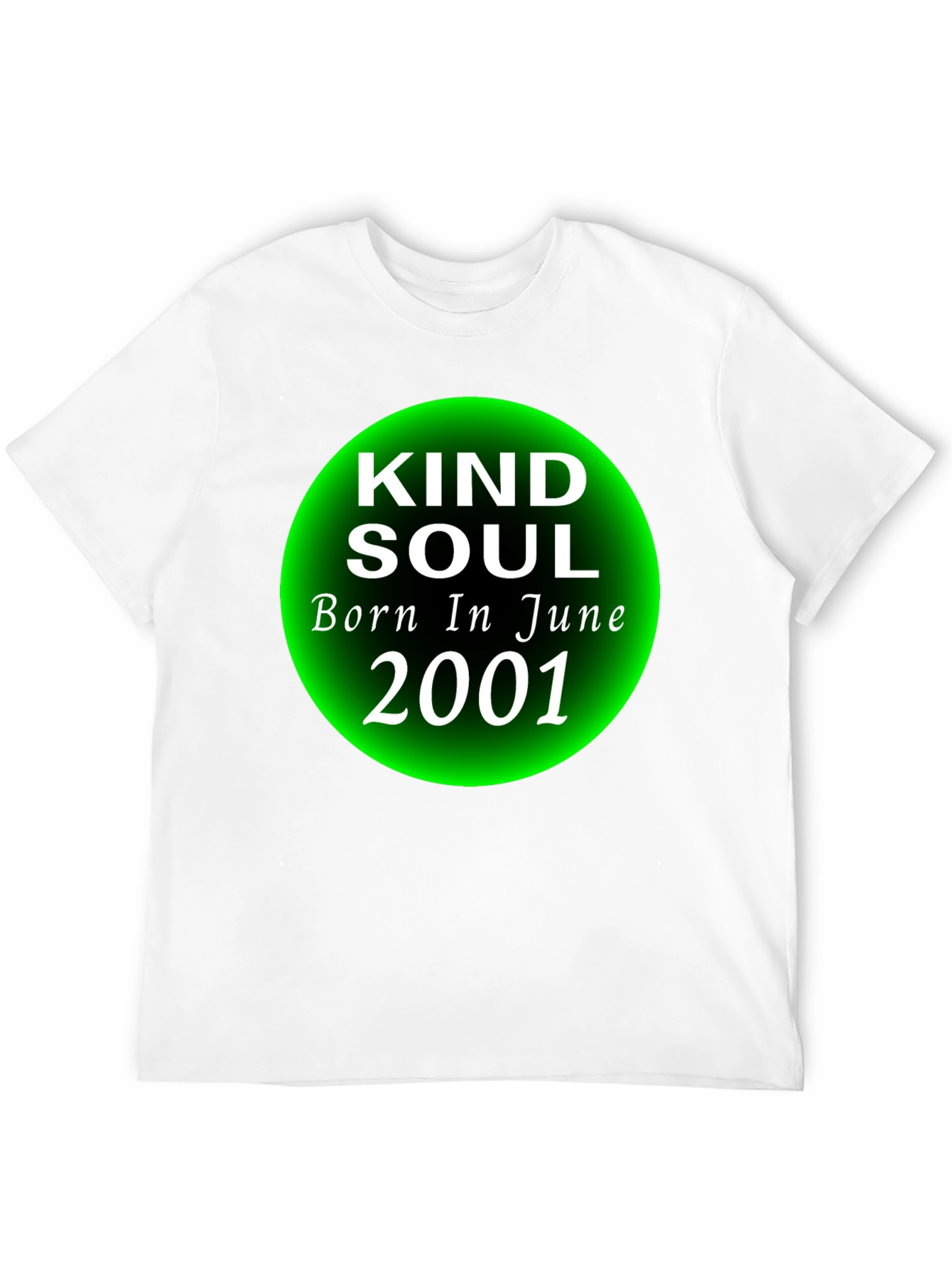 Black Kind Soul Born in June 2001 T-Shirt view 12