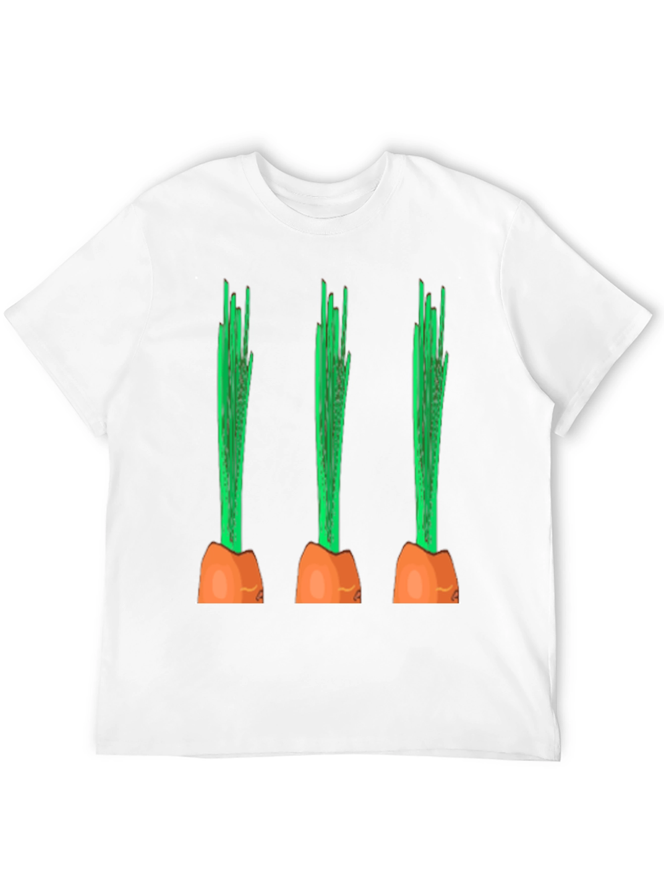 Black Funny Carrot Graphic Tee - Black Cotton Casual Shirt view 12