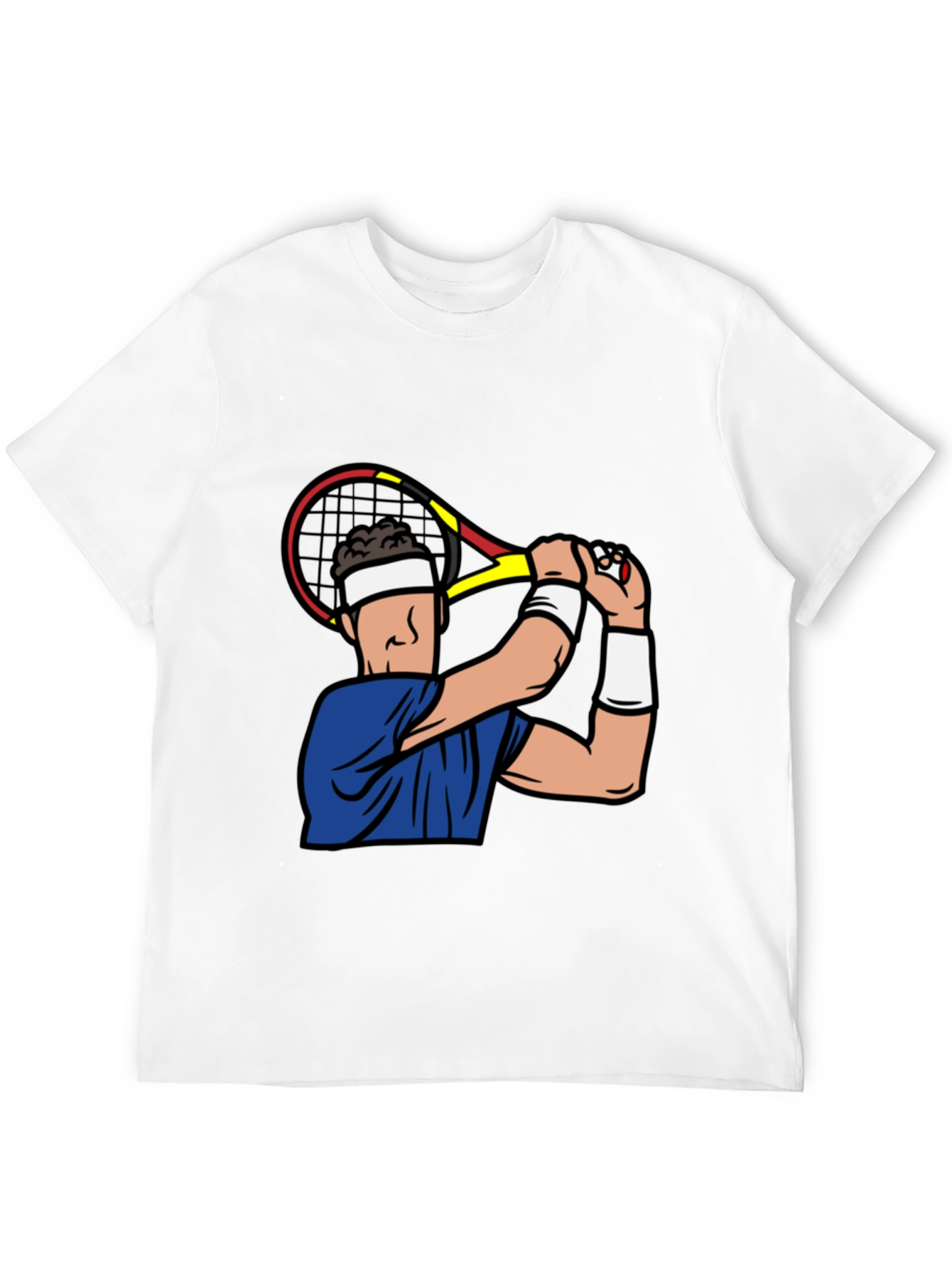 Black Tennis Player Graphic T-Shirt view 12