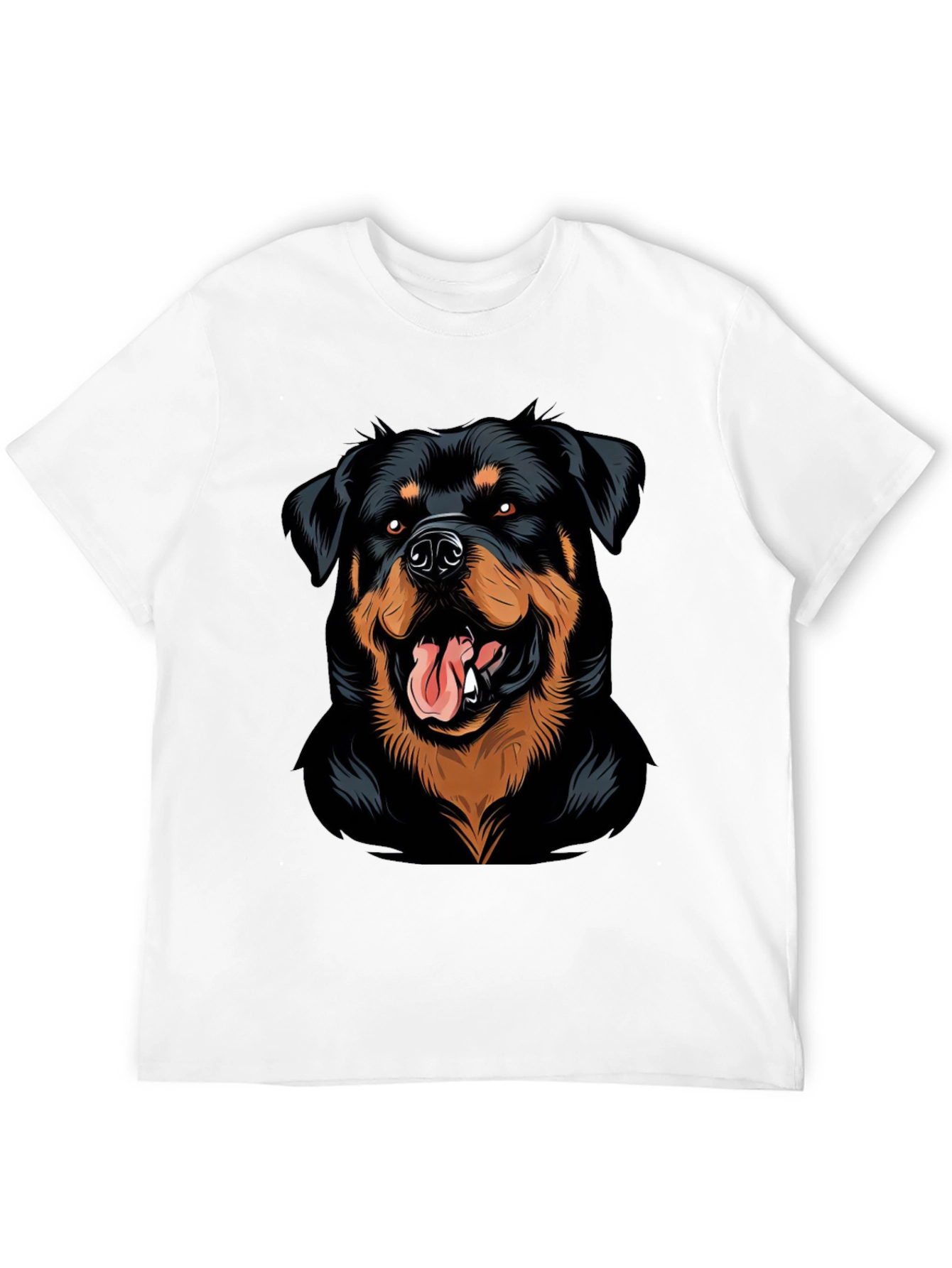 Black Rottweiler Graphic Tee - Black view 12