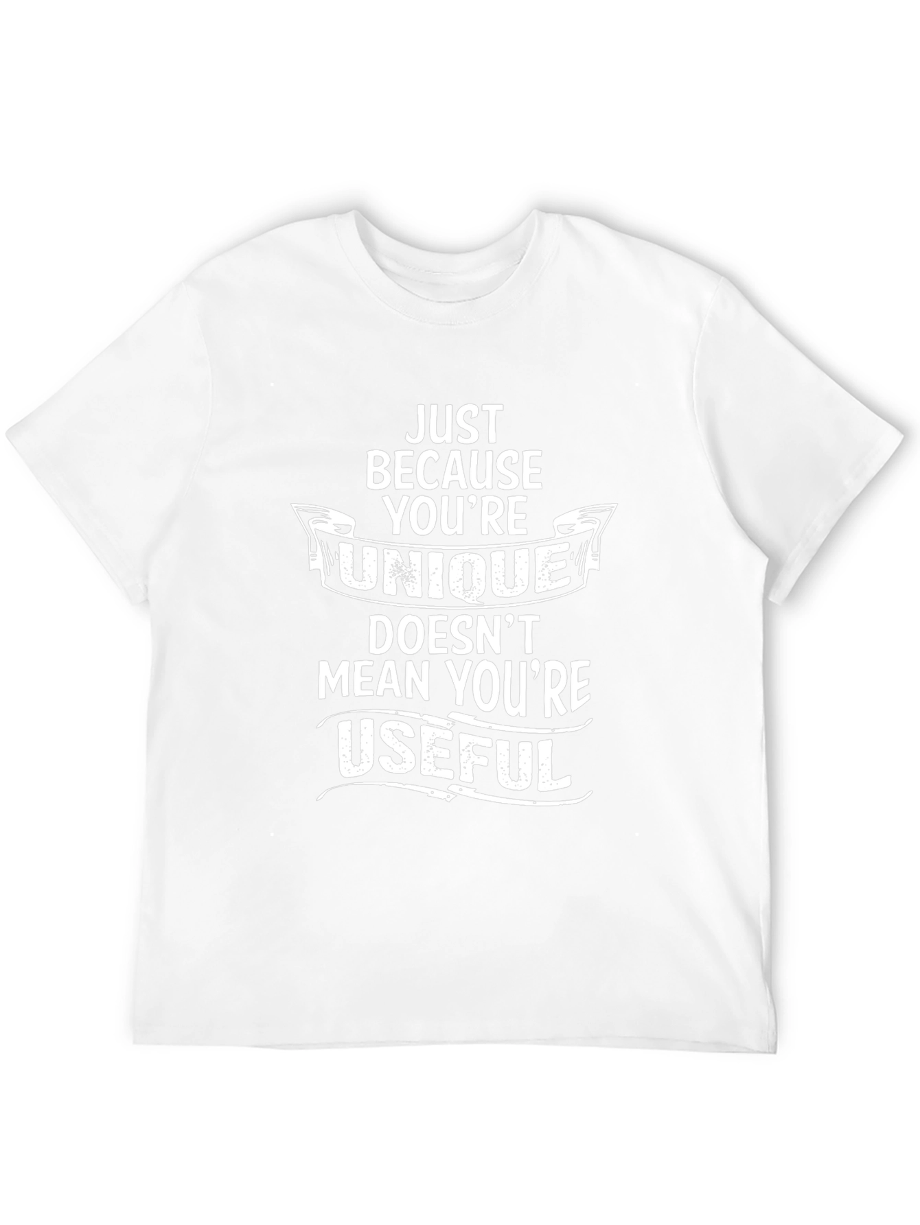 Black Unique Isn't Useful Graphic Tee view 12