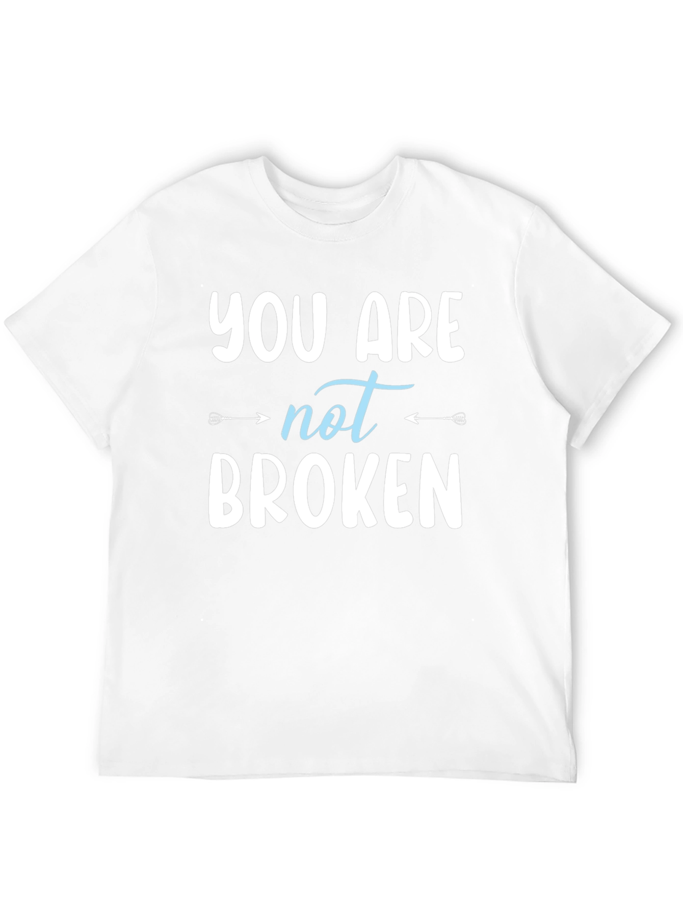 Black You Are Not Broken Graphic T-Shirt view 12