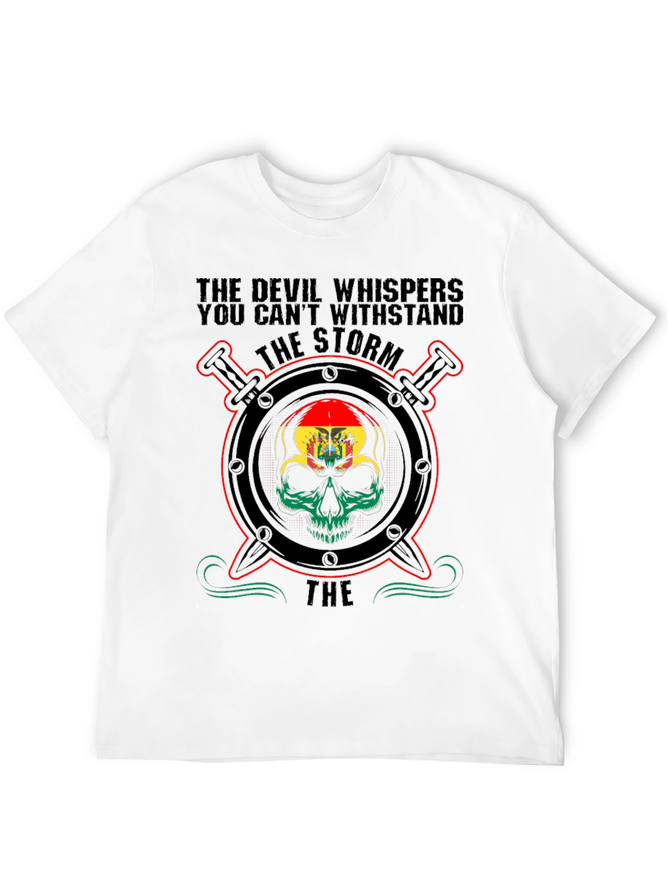 Black Devil Whispers Storm T-Shirt view 12