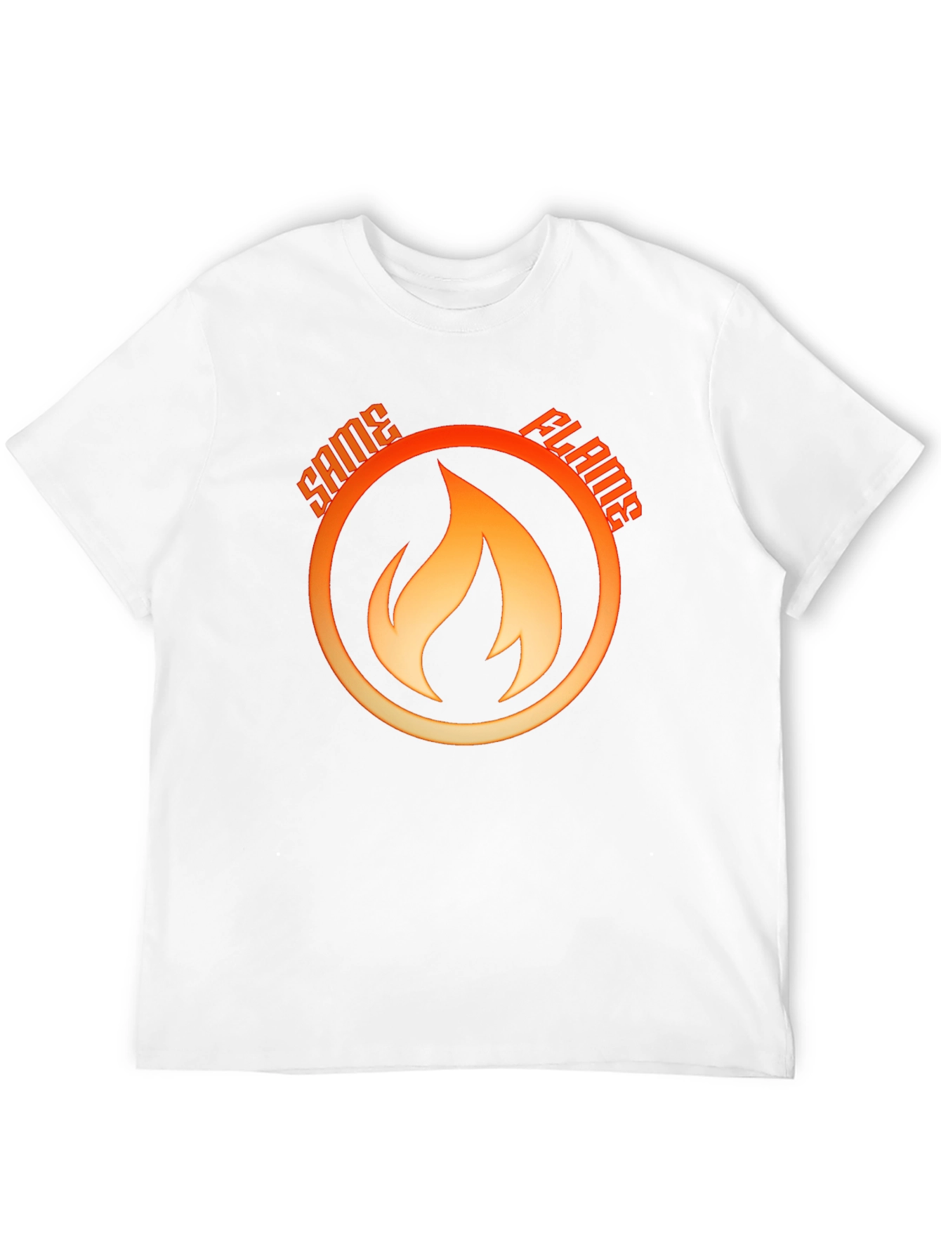 Black Same Flame T-Shirt - Bold Graphic Tee view 12