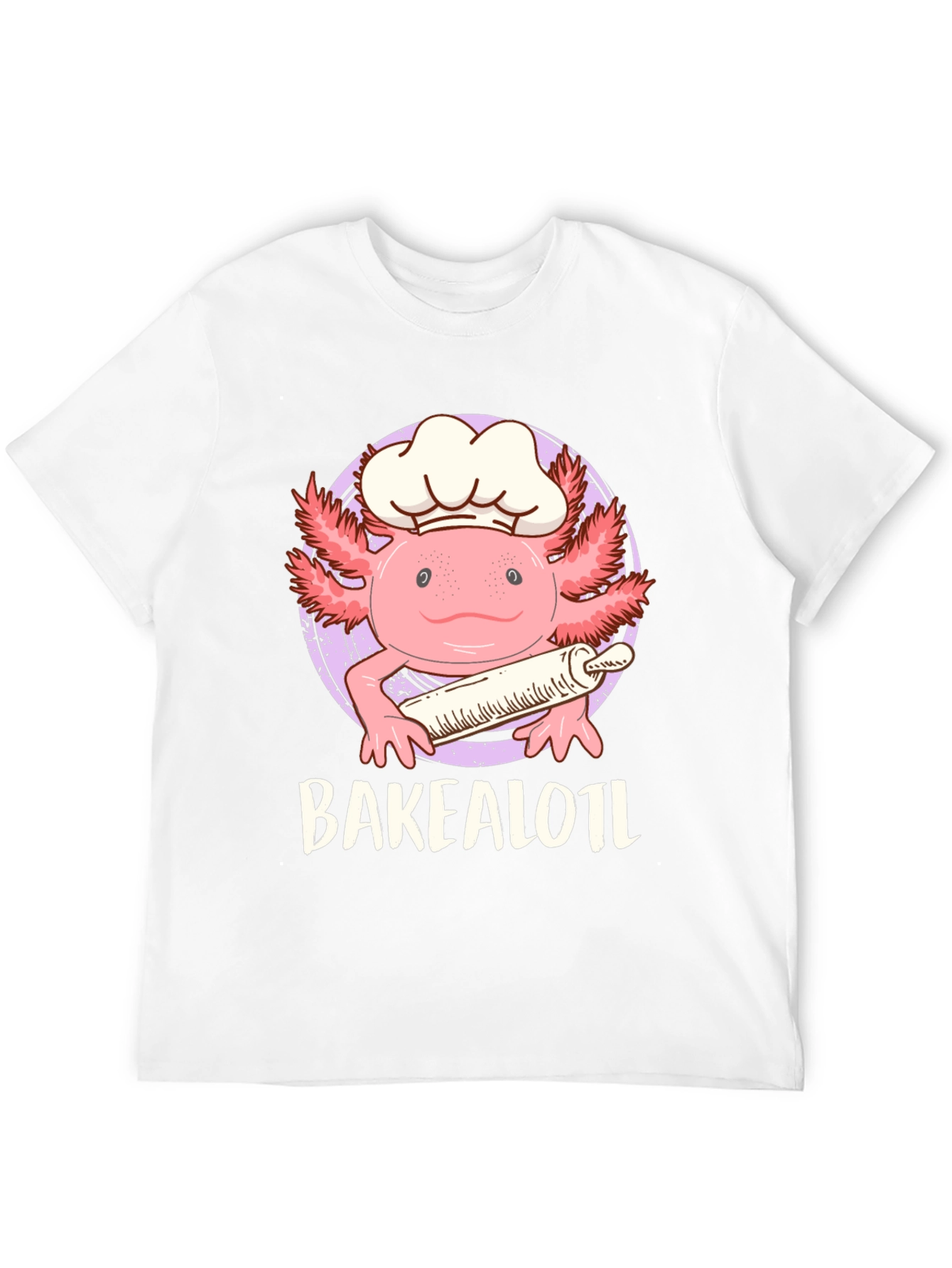 Black Bakealotl Axolotl Chef T-Shirt - Cute Baking Tee view 12