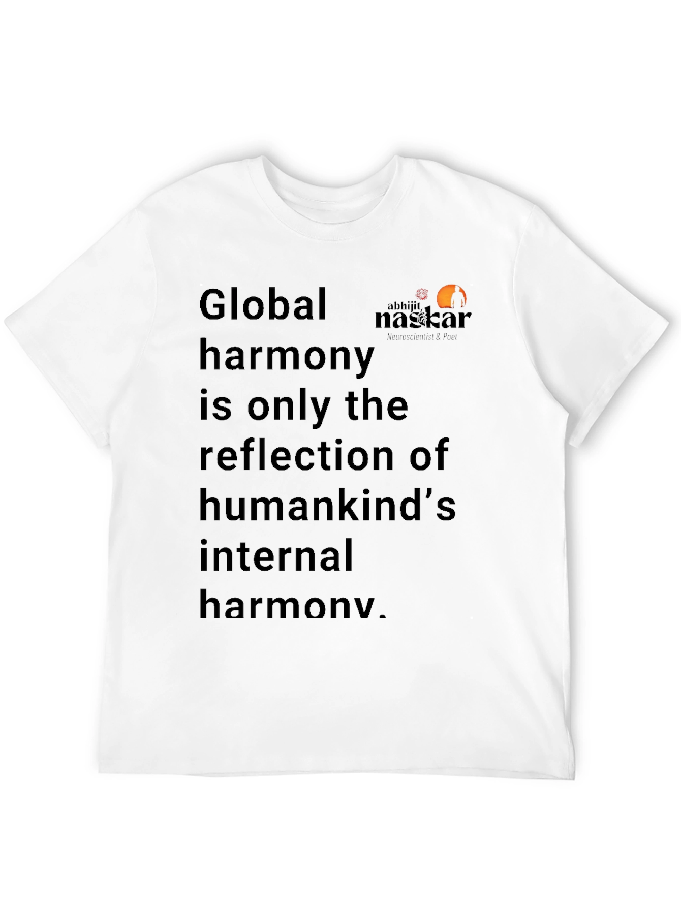Black Global Harmony Graphic Tee - Unisex Casual T-Shirt view 12