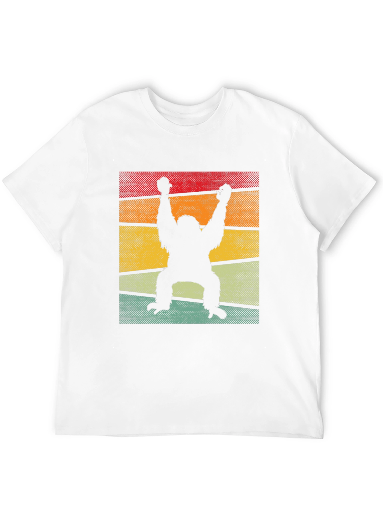 Black Retro Orangutan T-Shirt - Vintage Style Ape Tee view 12