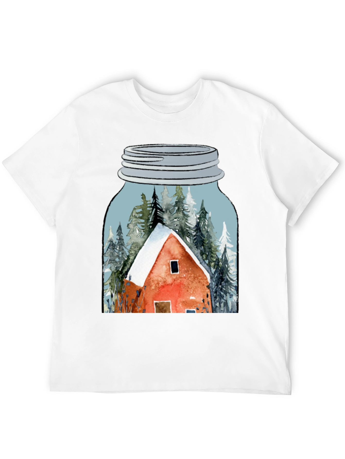 Black Cabin in a Jar Graphic Tee view 12