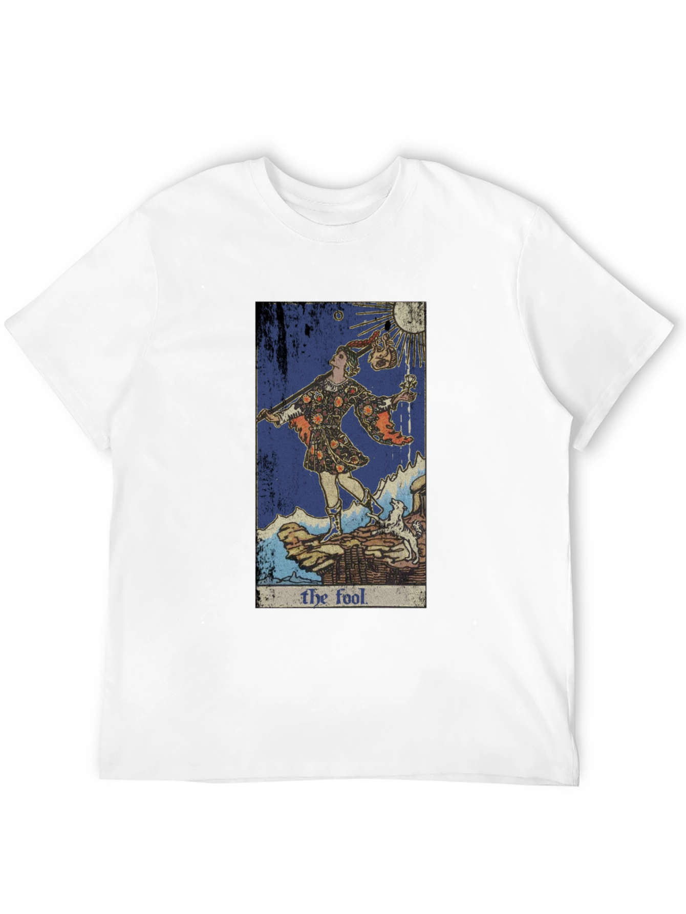 Black The Fool Tarot Card Graphic Tee - Unique Design view 12